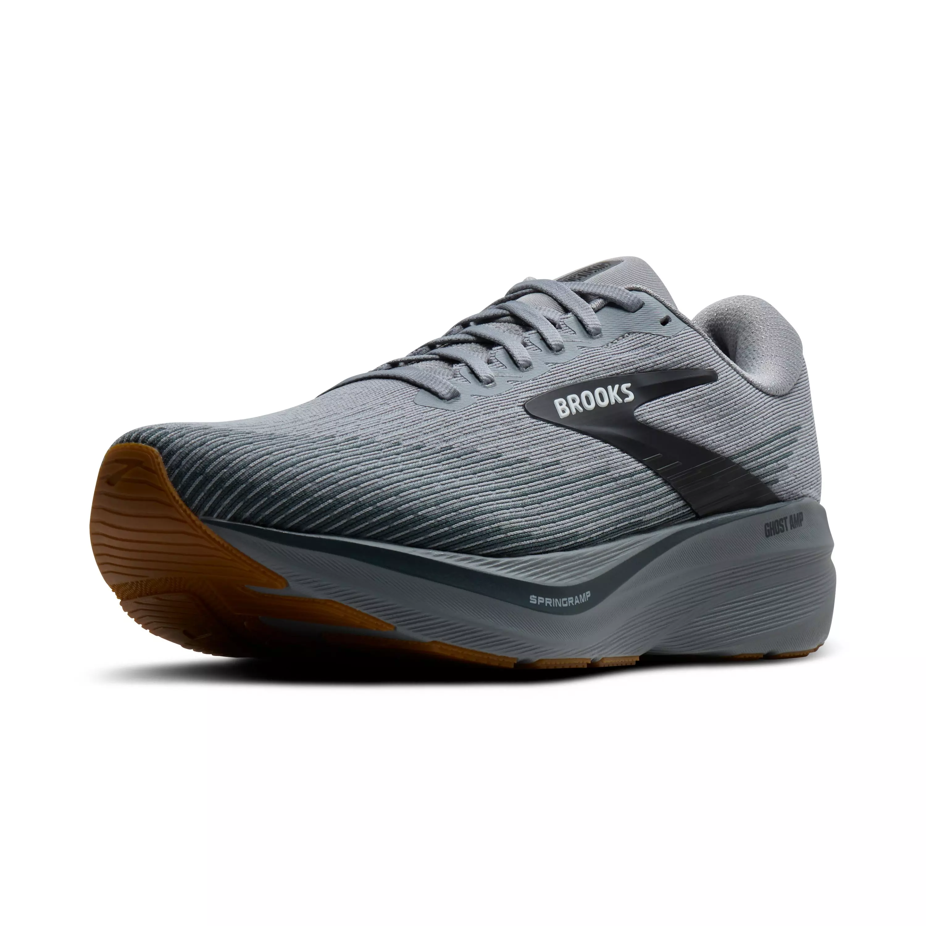 Brooks Ghost Amp "Primer/Ebony/Oyster" Men's Running Shoe - PRIMER/EBONY/OYSTER