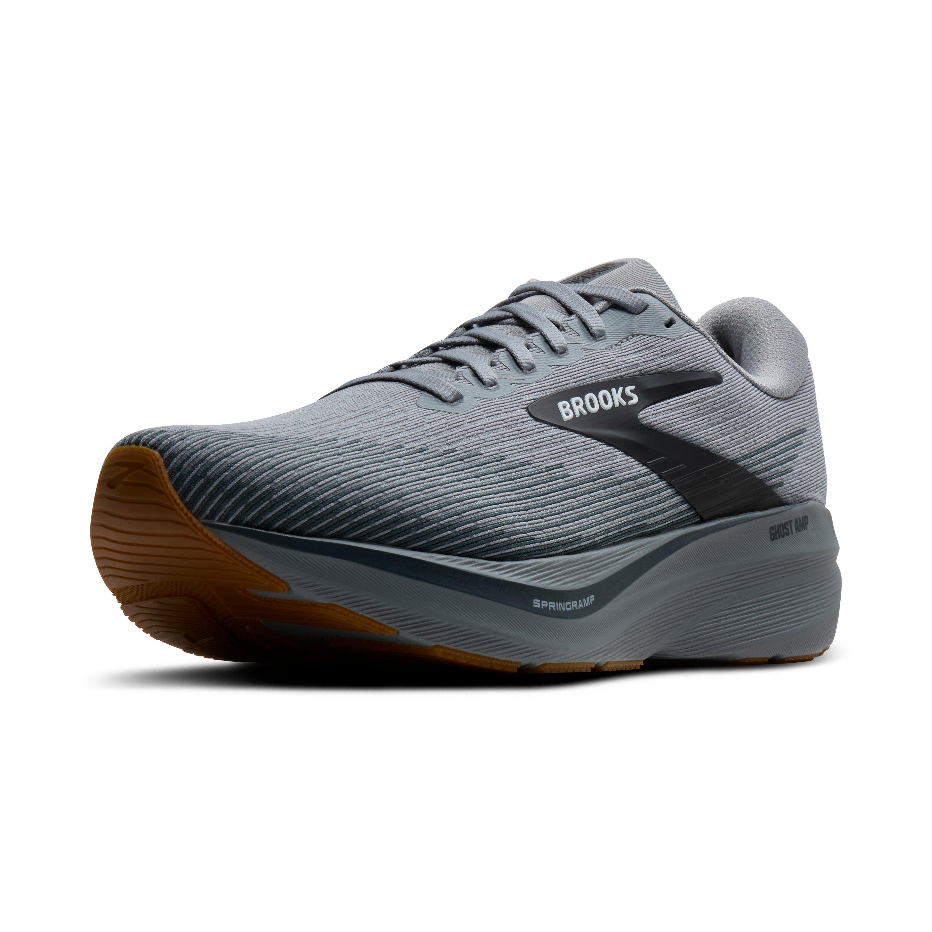 Brooks Ghost Amp "Primer/Ebony/Oyster" Men's Wide Running Shoe - PRIMER/EBONY/OYSTER