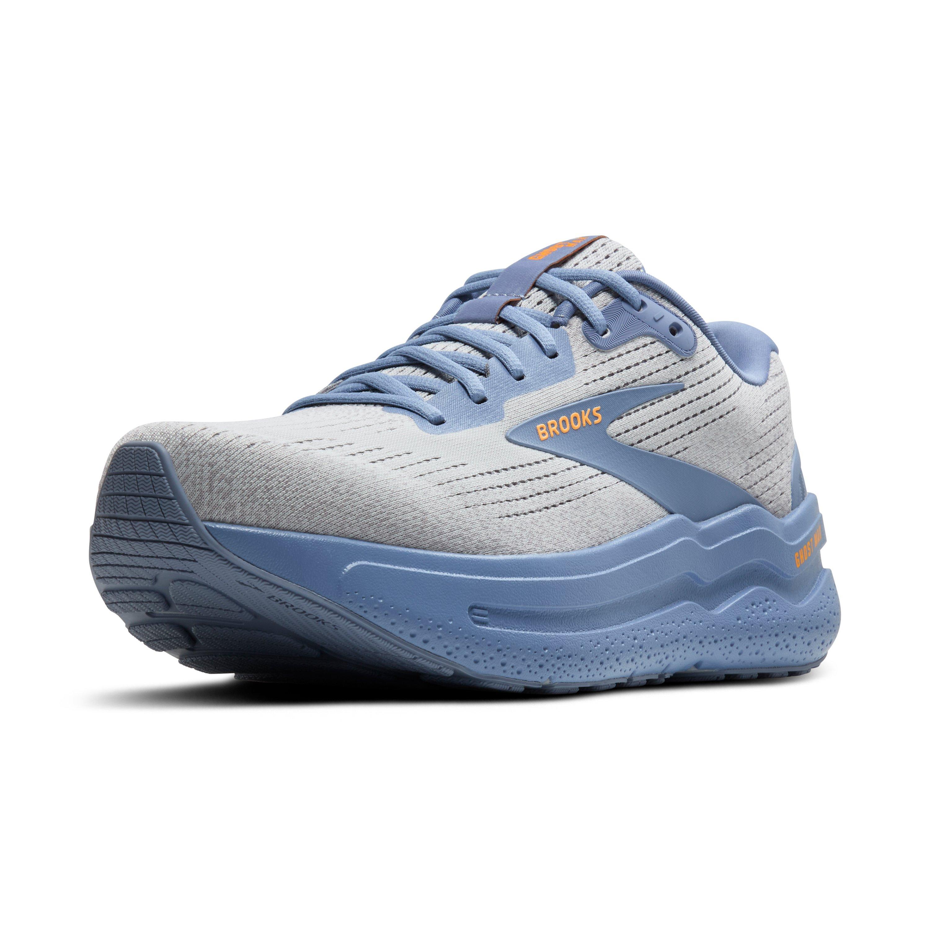 Brooks Ghost Max 2 "Oyster Mushroom/Blue/Orange" Men's Running Shoe - MUSHROOM/BLUE/ORANGE Thumbnail View 3