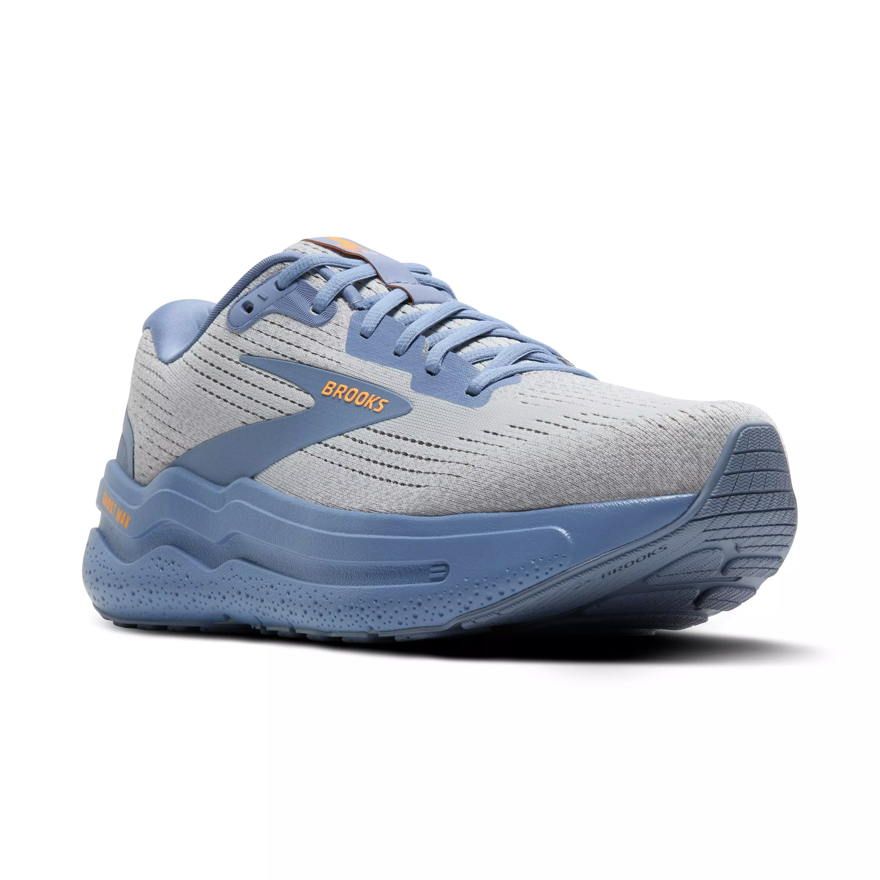 Brooks Ghost Max 2 "Oyster Mushroom/Blue/Orange" Men's Running Shoe - MUSHROOM/BLUE/ORANGE