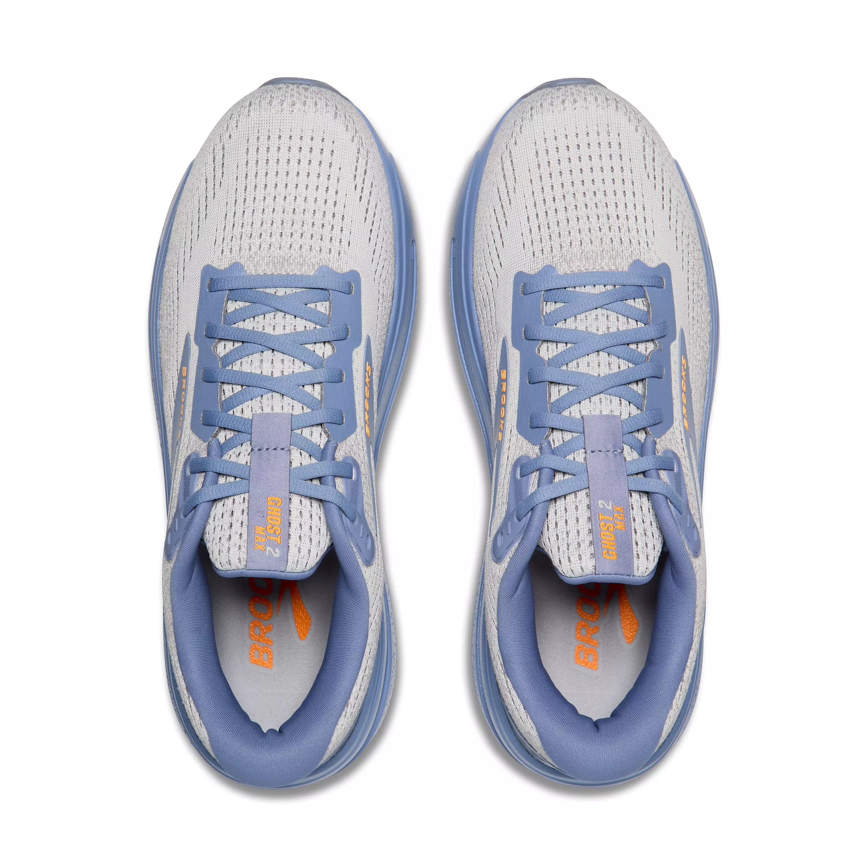 Brooks Ghost Max 2 "Oyster Mushroom/Blue/Orange" Men's Running Shoe - MUSHROOM/BLUE/ORANGE