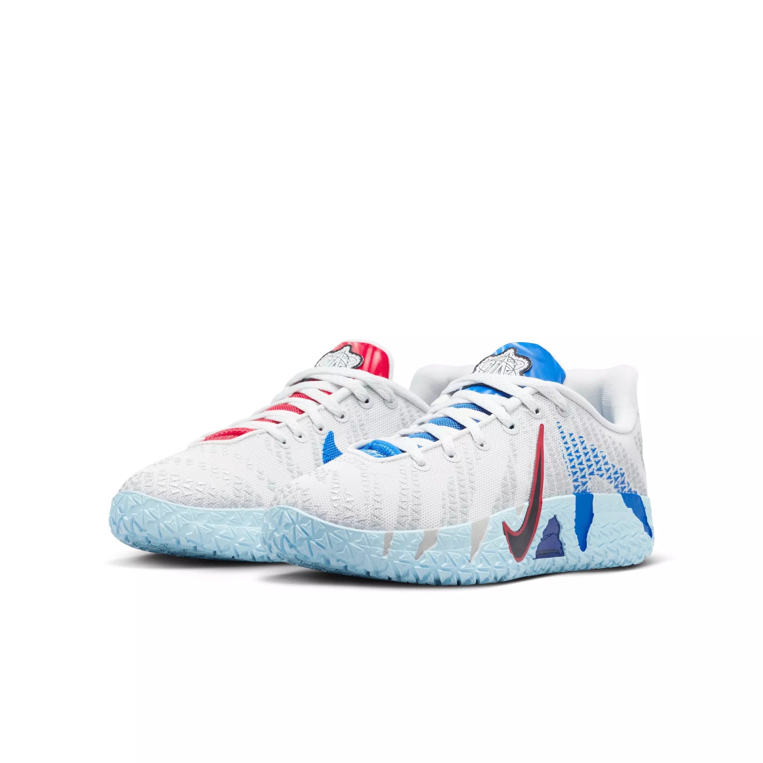 Nike Ja 3 SE "Photon Dust/University Red/Game Royal/Black" Grade School Boys' Basketball Shoe - DUST/RED/ROYAL/BLACK