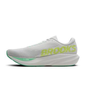 Brooks Ghost Amp "White/Paradise Green/Nightlife" Men's Running Shoe - WHITE/GREEN/NIGHTLIFE