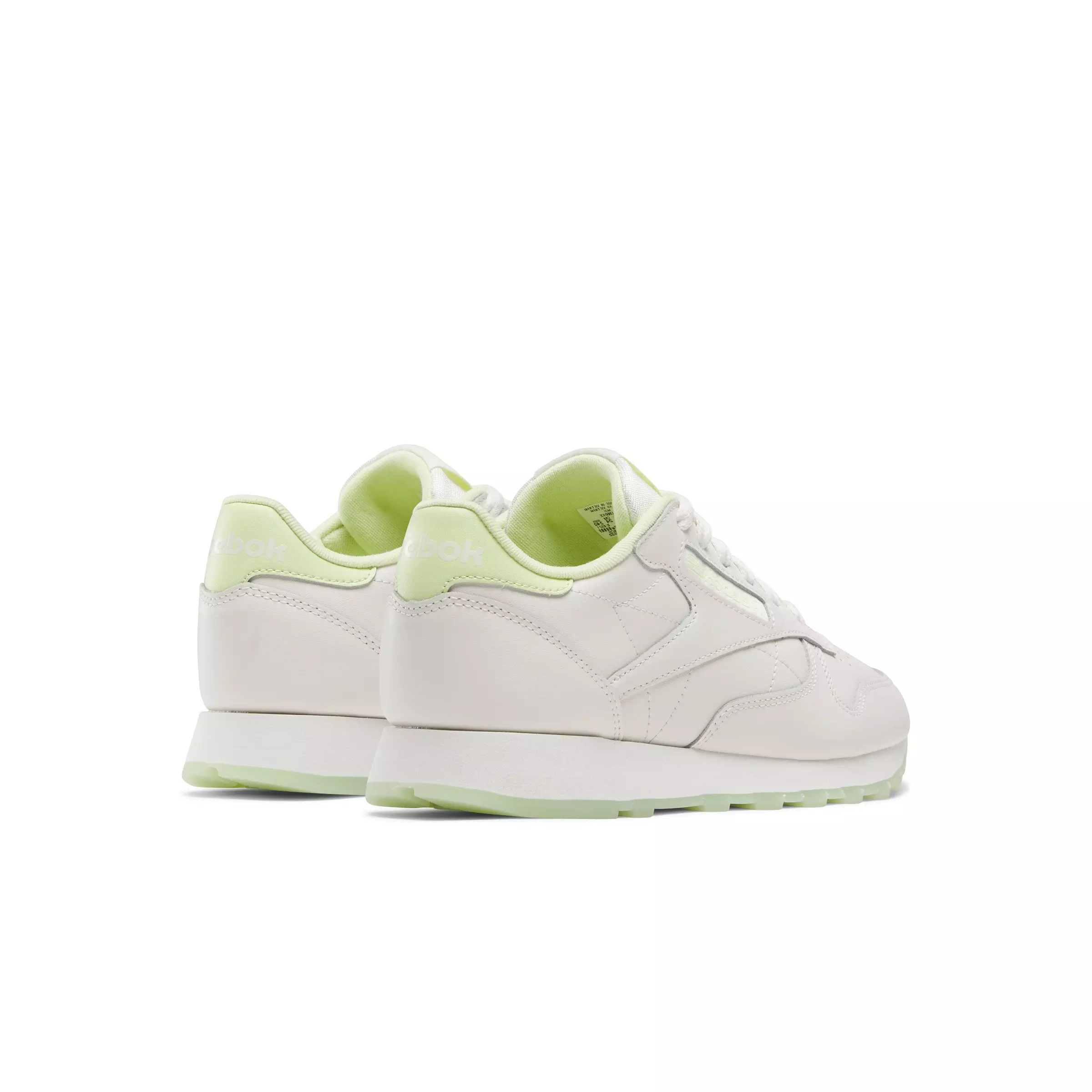 Reebok Classic Leather "Chalk/Chalk/Citrus Glow" Women's Shoe - CHALK/CHALK/GLOW