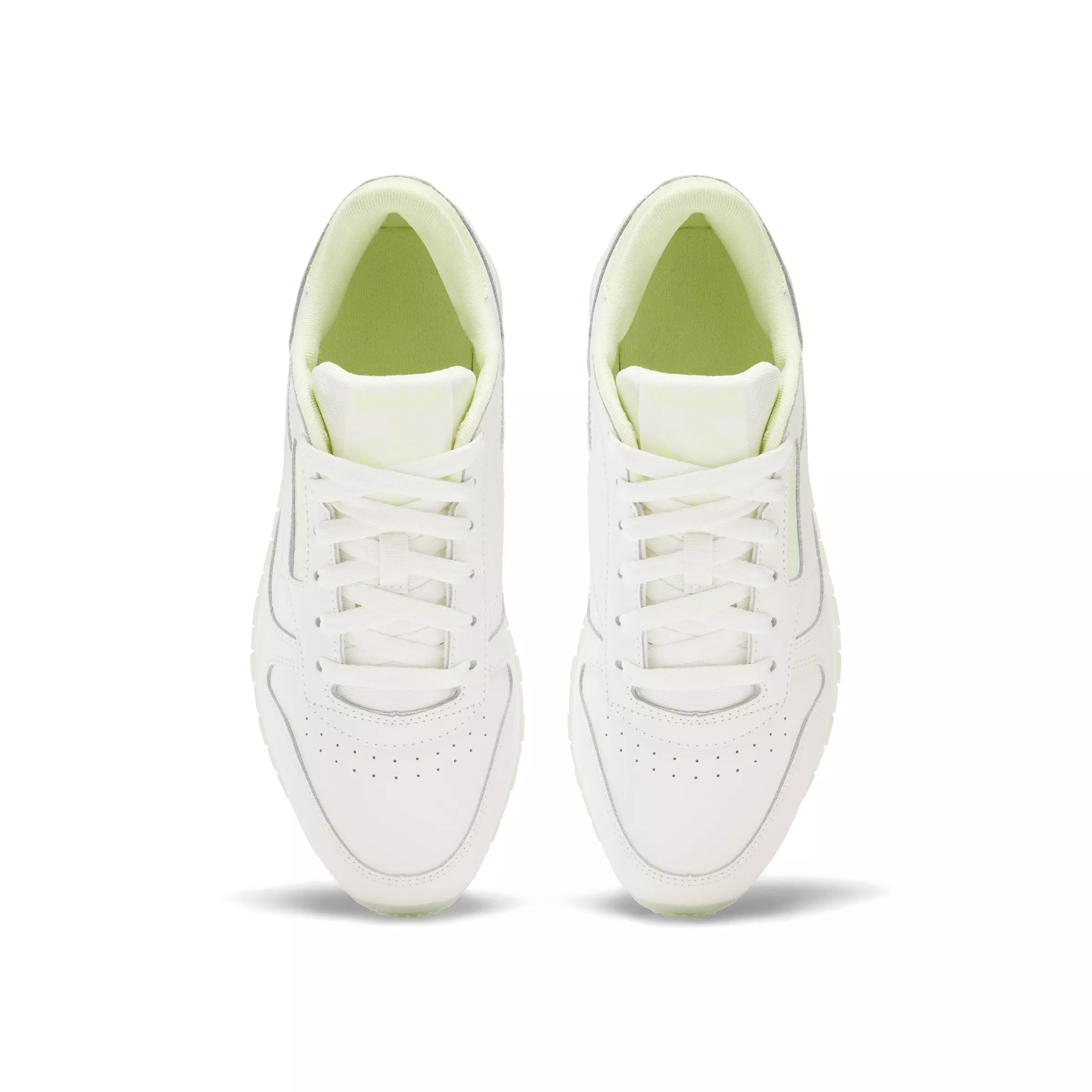 Reebok Classic Leather "Chalk/Chalk/Citrus Glow" Women's Shoe - CHALK/CHALK/GLOW