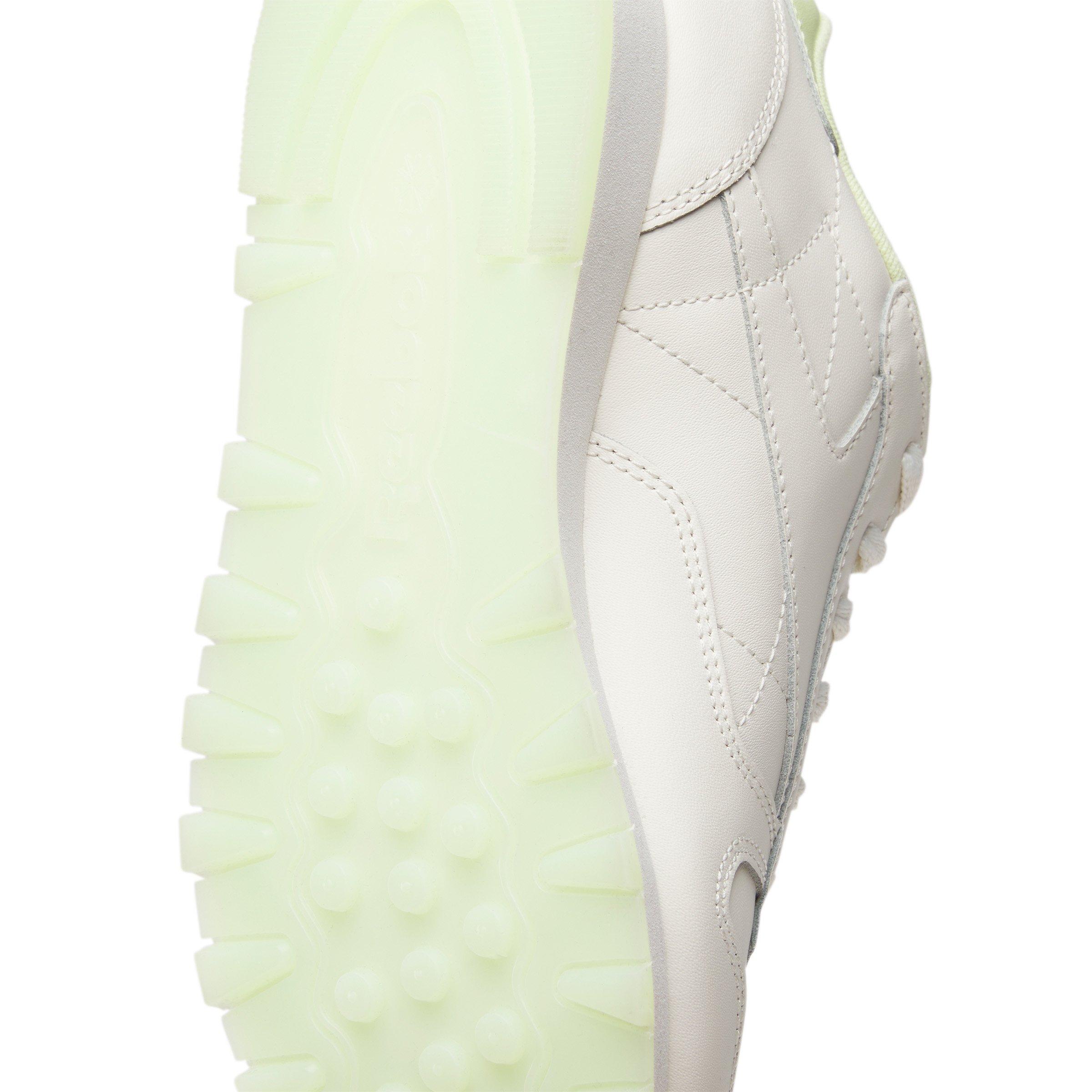 Reebok Classic Leather "Chalk/Chalk/Citrus Glow" Women's Shoe - CHALK/CHALK/GLOW Thumbnail View 6