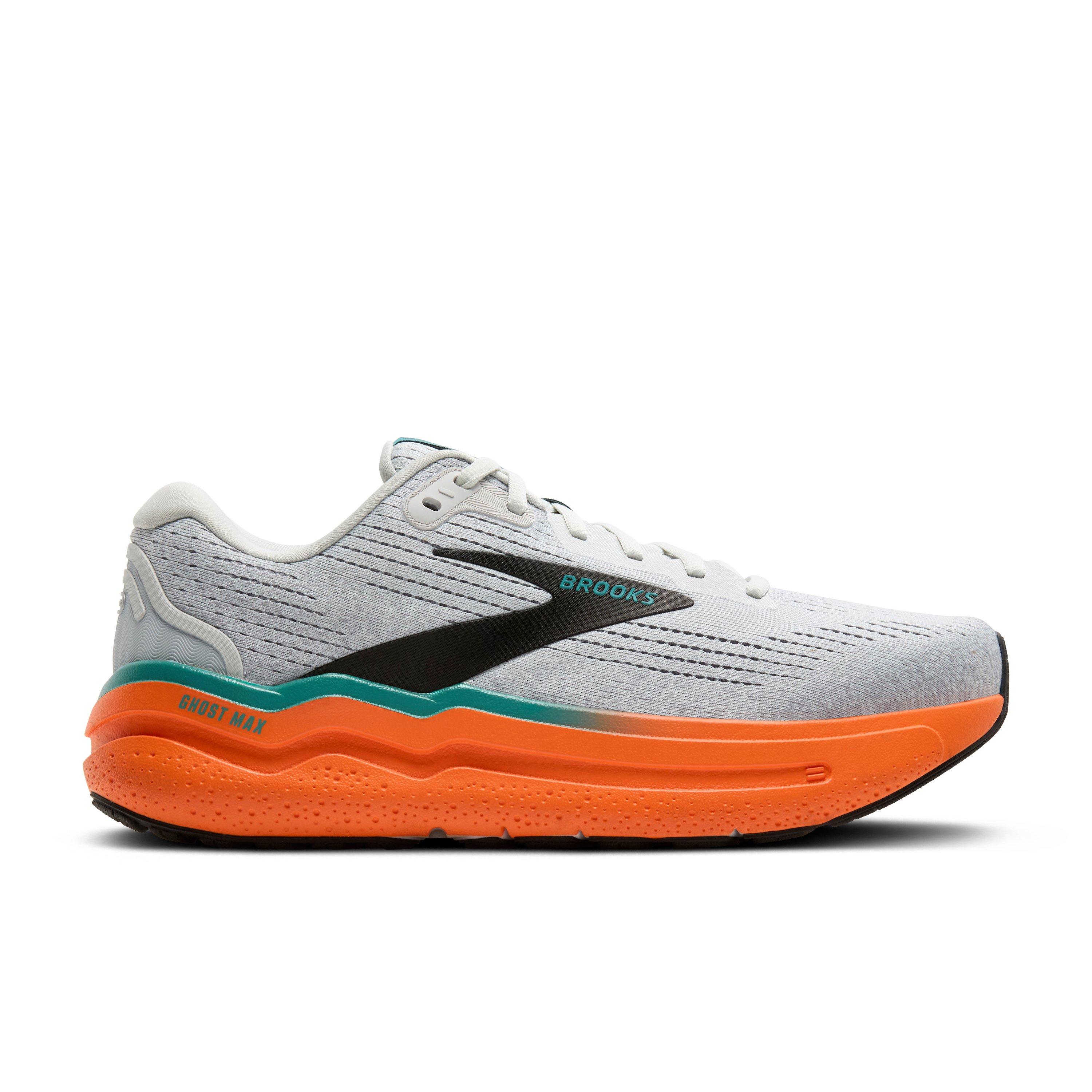 Brooks Ghost Max 2 "Oyster Mushroom/Orange/Teal" Men's Running Shoe - MUSHROOM/ORANGE/TEAL Thumbnail View 1