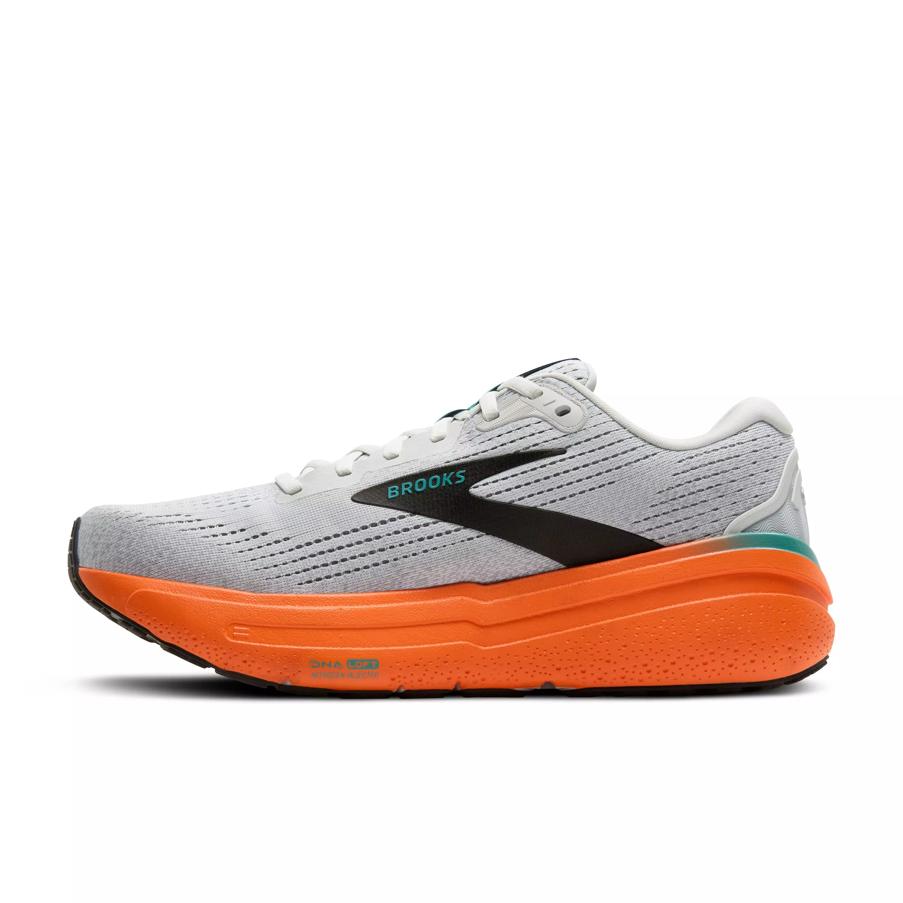 Brooks Ghost Max 2 "Oyster Mushroom/Orange/Teal" Men's Running Shoe - MUSHROOM/ORANGE/TEAL