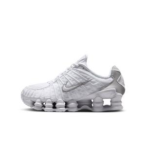Nike Shox TL "White/Metallic Silver/Max Orange/White" Grade School Boys' Shoe
