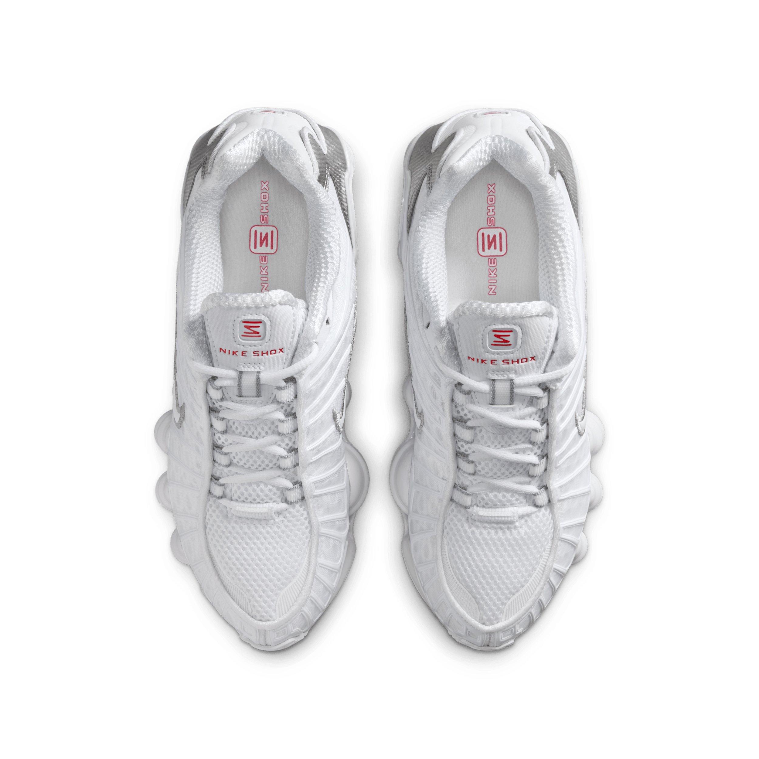 Nike Shox TL Grade School Boys' "White/Metallic Silver/Max Orange/White" Shoe