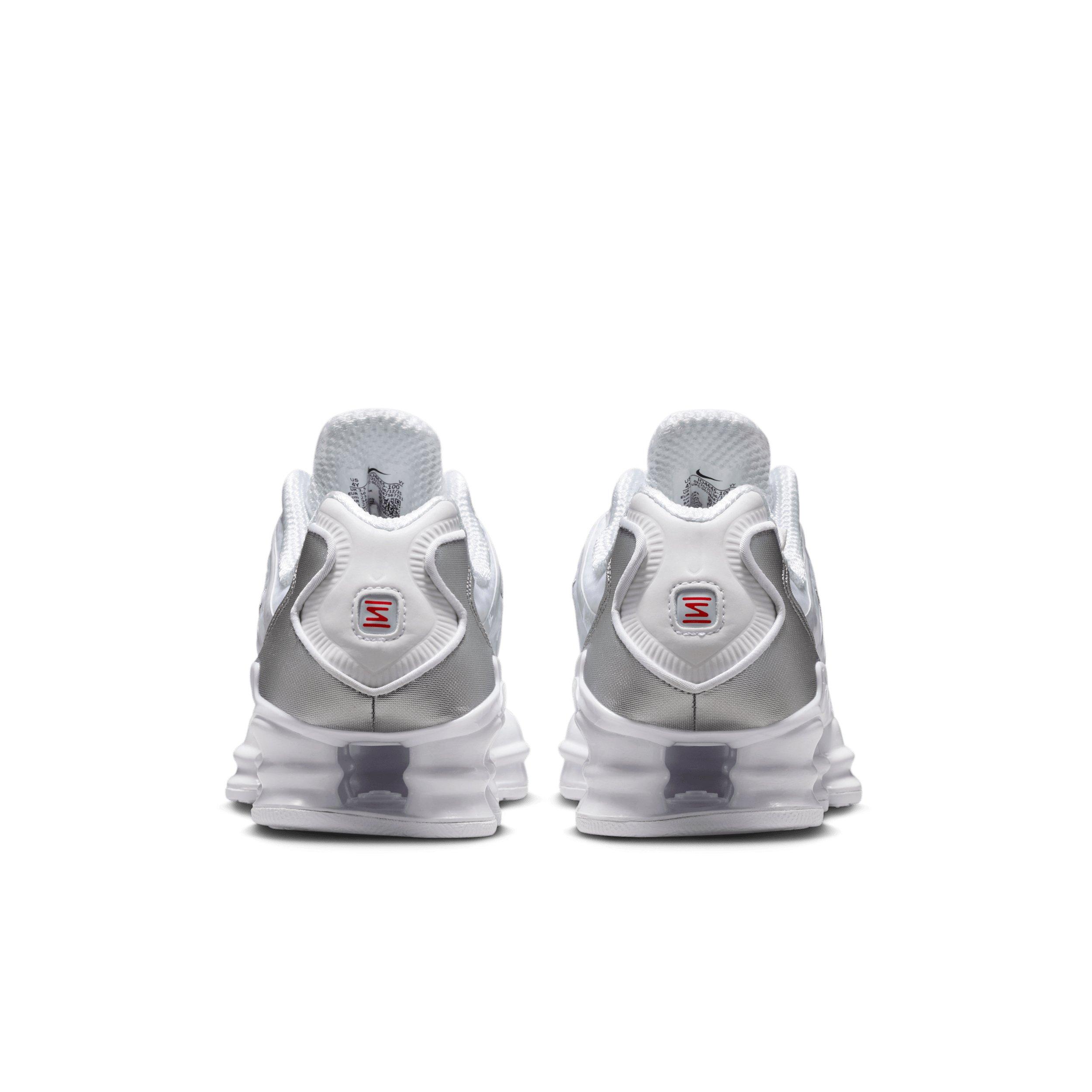Nike Shox TL Grade School Boys' "White/Metallic Silver/Max Orange/White" Shoe