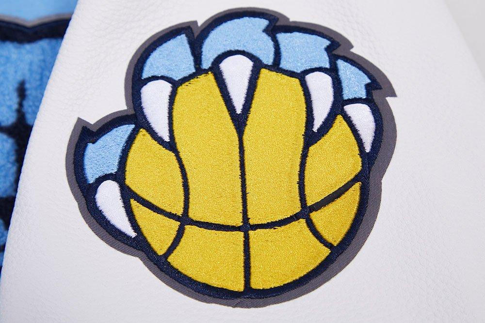 Pro Standard Men's NBA Memphis Grizzlies Retro Classic Rib Wool Varsity Jacket -Blue/White - BLUE/WHITE Thumbnail View 9