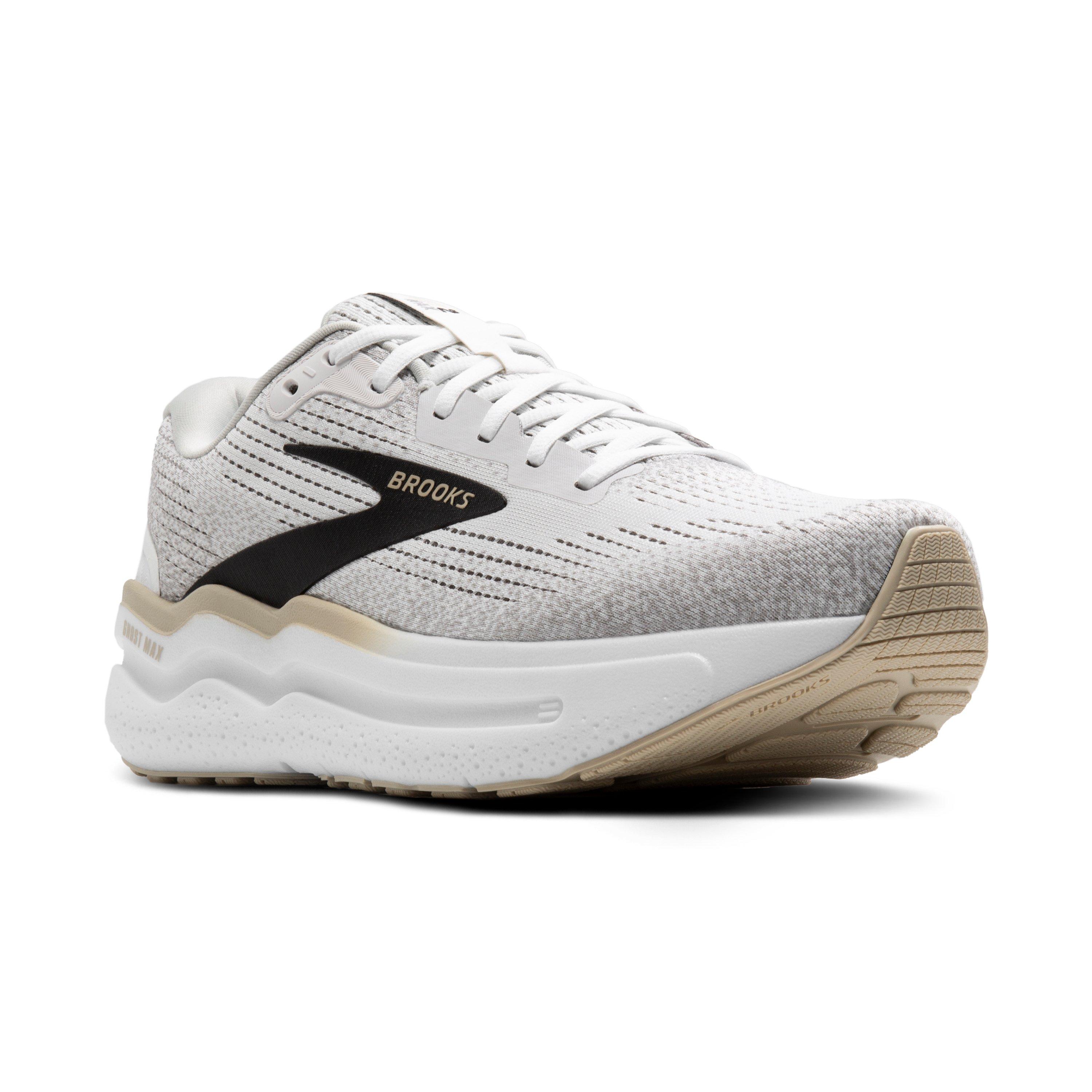 Brooks Ghost Max 2 "White/Pelican/Oyster" Men's Running Shoe - WHITE/PELICAN/OYSTER Thumbnail View 4
