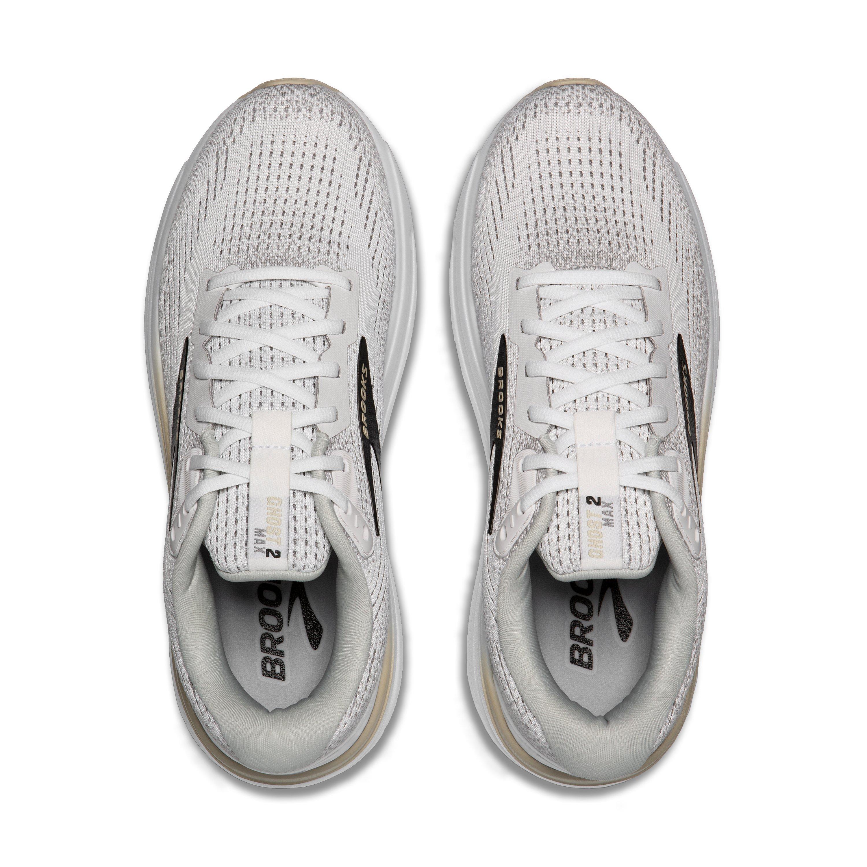 Brooks Ghost Max 2 "White/Pelican/Oyster" Men's Running Shoe - WHITE/PELICAN/OYSTER Thumbnail View 5