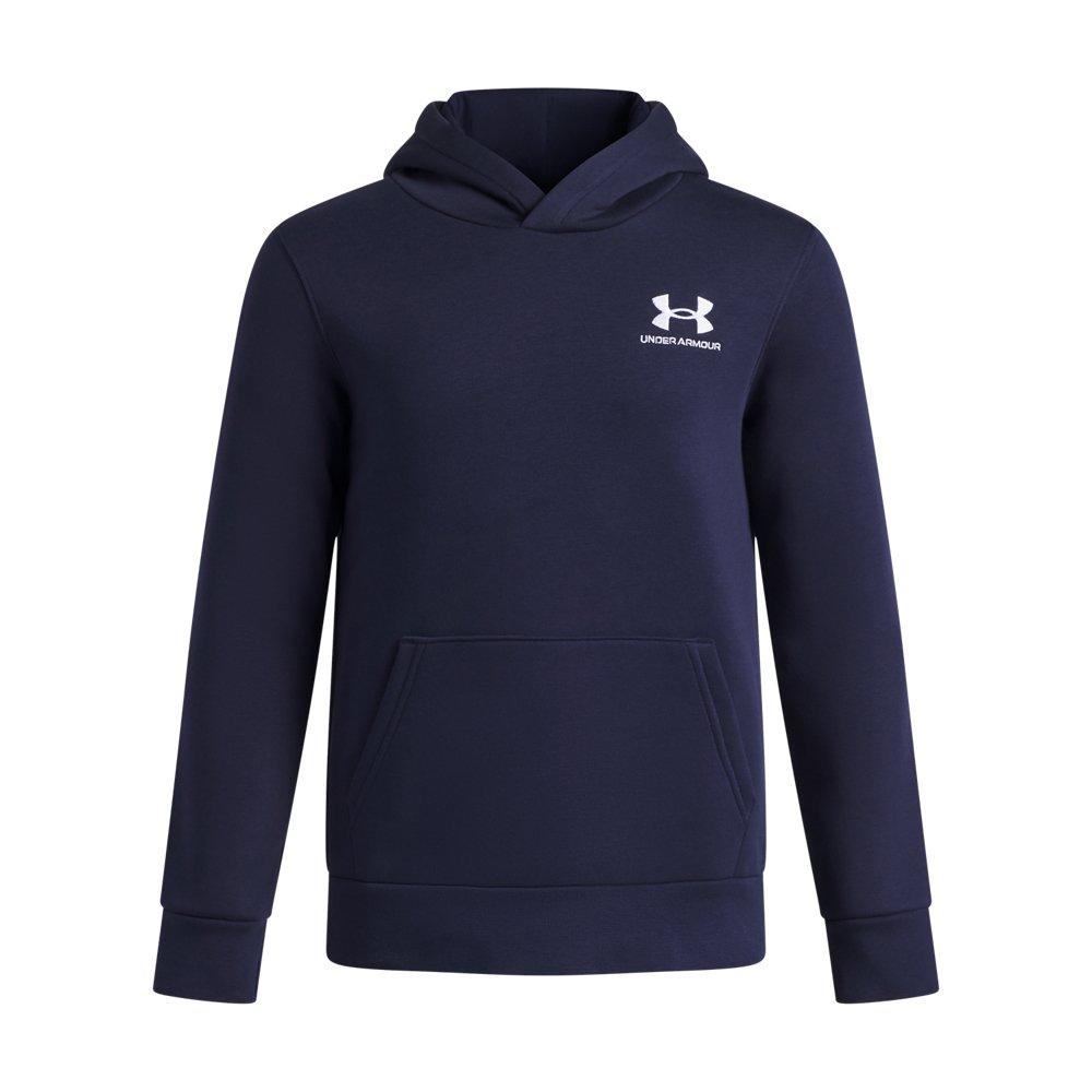 Under Armour Big Boys' Icon Fleece Hoodie - Navy - NAVY