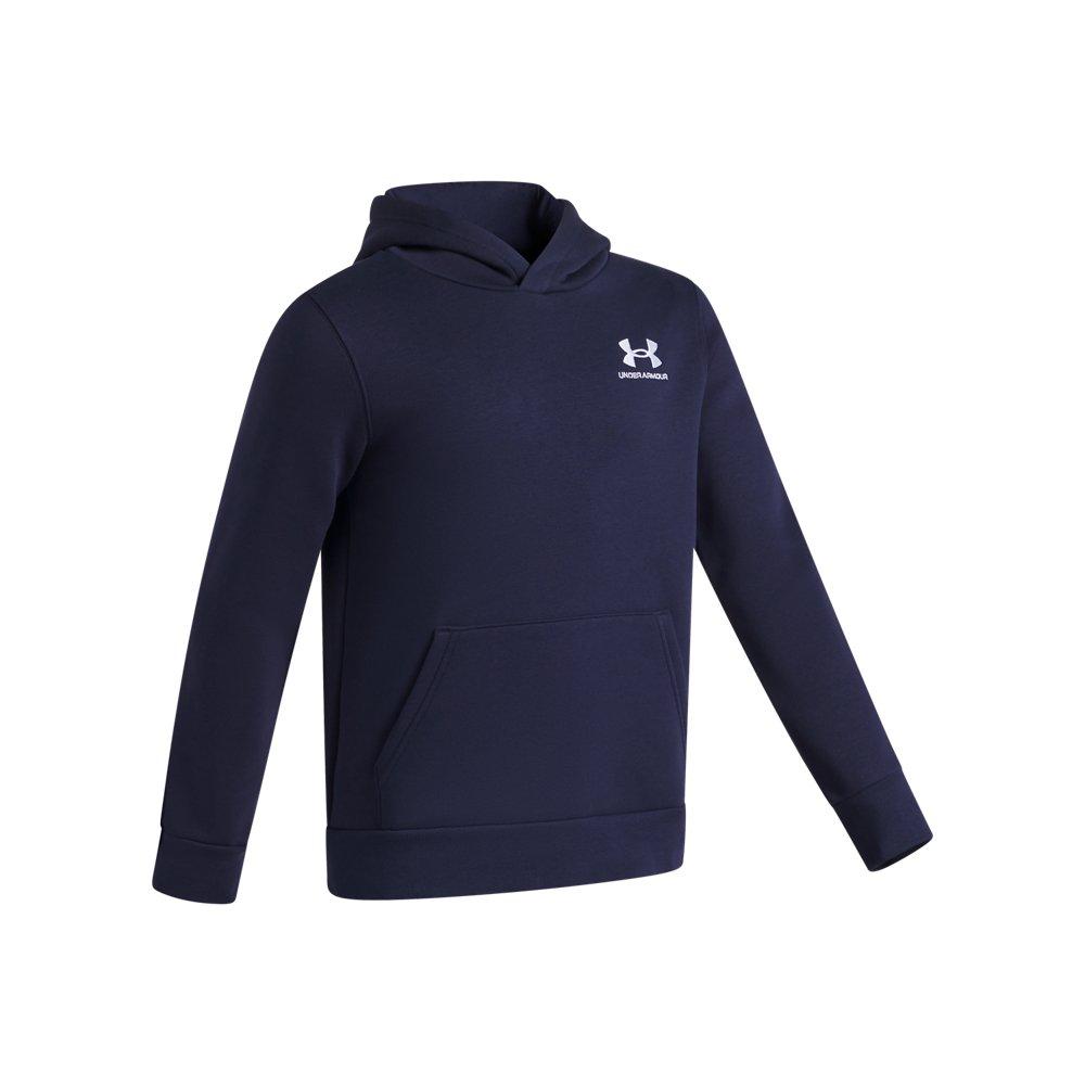 Under Armour Big Boys' Icon Fleece Hoodie - Navy - NAVY