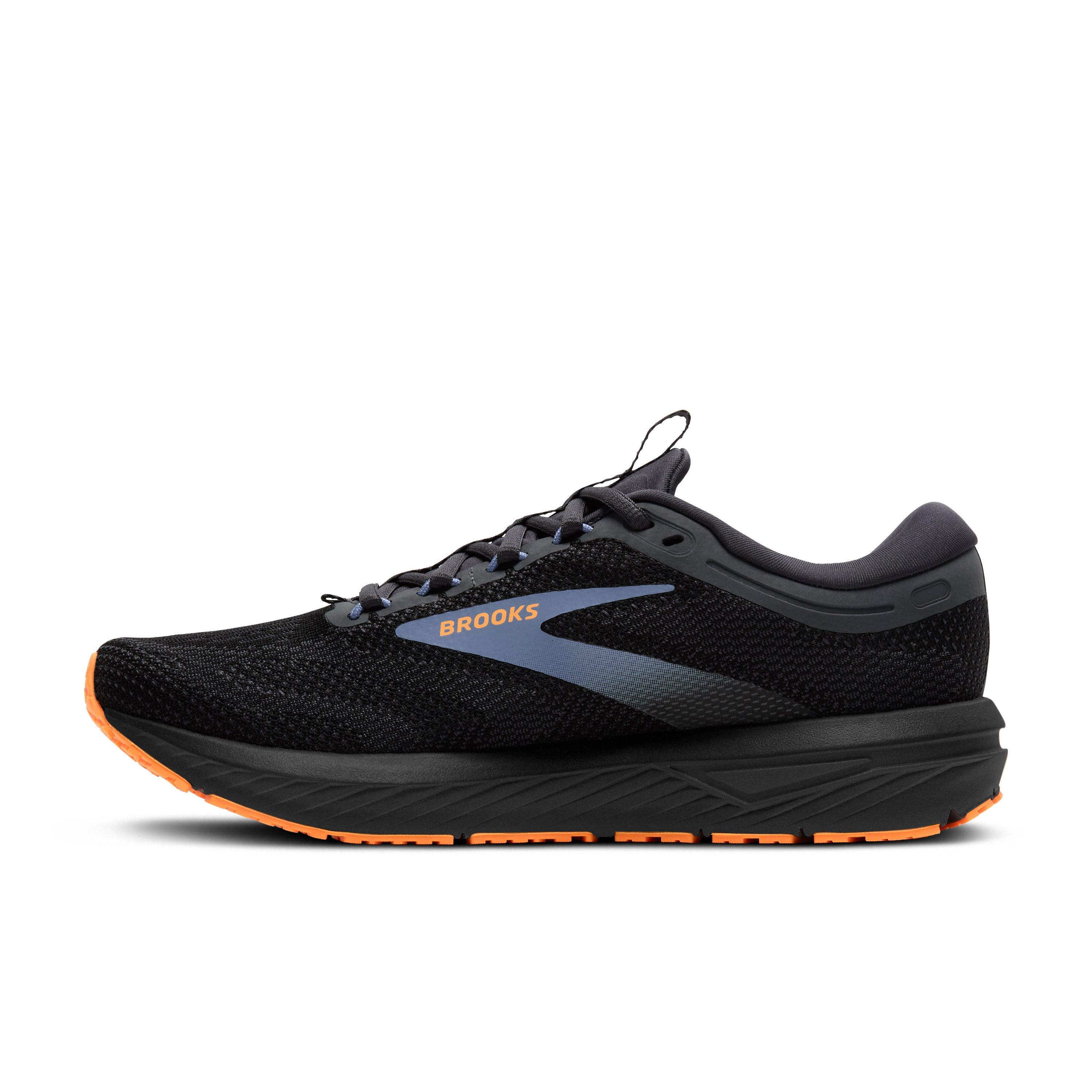 Brooks Revel 7 "Black/Country Blue/Orange" Men's Running Shoe - BLACK/BLUE/ORANGE Thumbnail View 2
