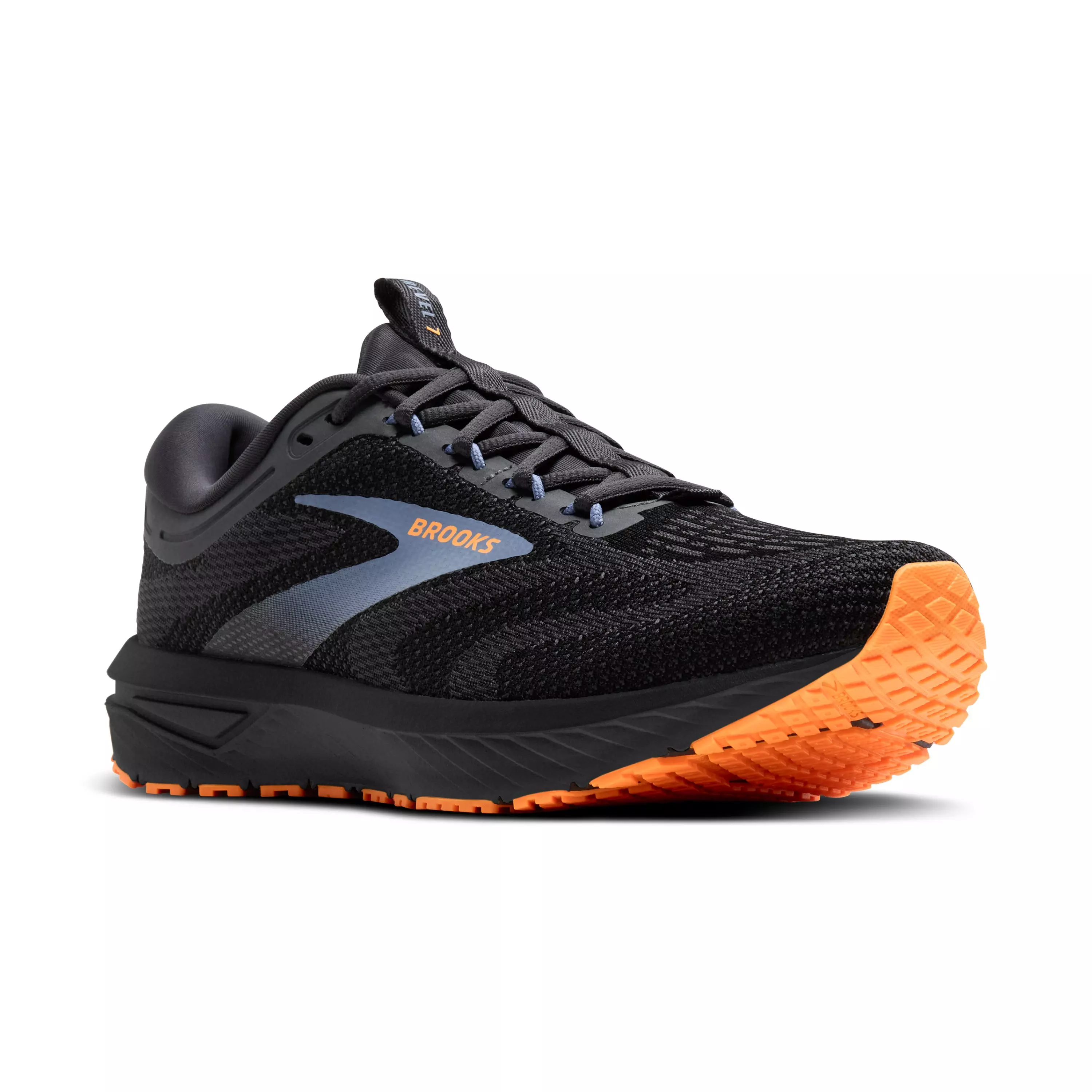 Brooks Revel 7 "Black/Country Blue/Orange" Men's Running Shoe - BLACK/BLUE/ORANGE