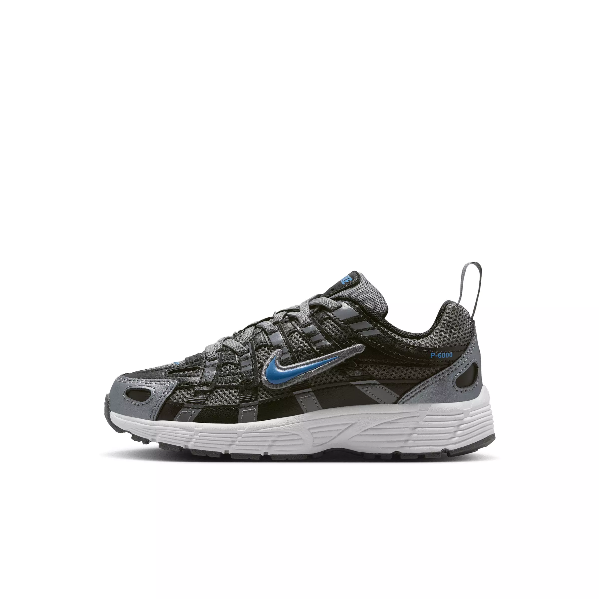 Nike P-6000 "Smoke Grey/Black/Platinum Tint/Dutch Blue" Preschool Boys' Shoe - GREY/BLACK/PLATINUM/BLUE