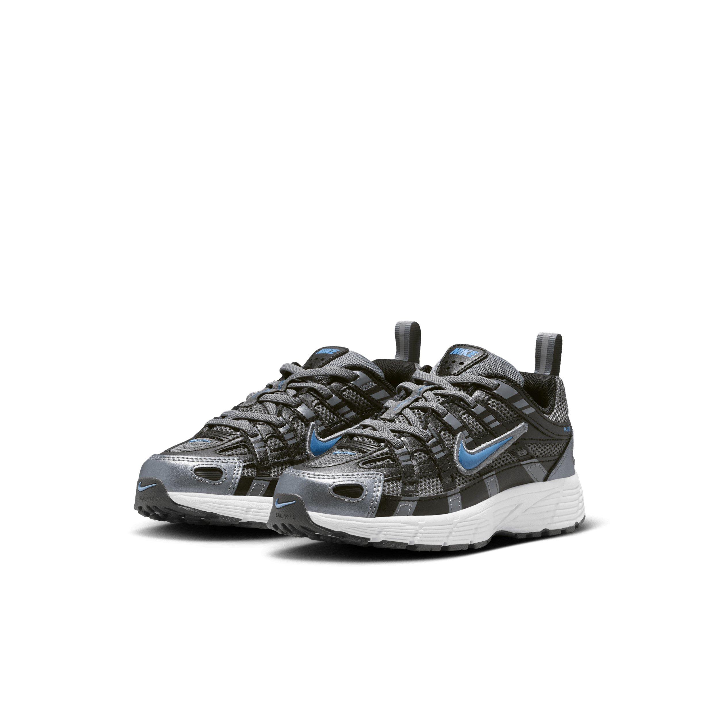 Nike P-6000 "Smoke Grey/Black/Platinum Tint/Dutch Blue" Preschool Boys' Shoe - GREY/BLACK/PLATINUM/BLUE Thumbnail View 3