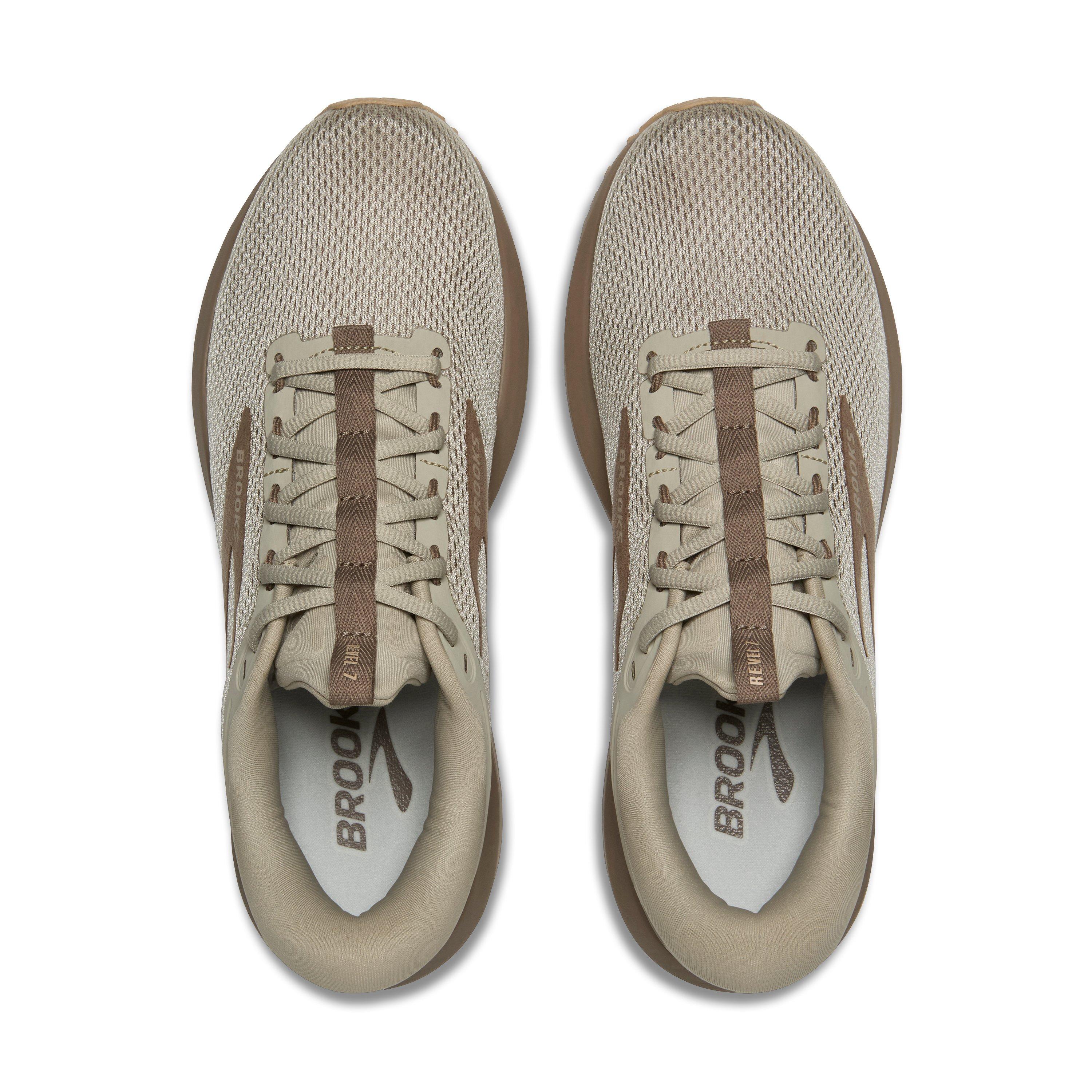 Brooks Revel 7 "London Fog/Falcon/Almond" Men's Running Shoe - FOG/FALCON/ALMOND Thumbnail View 5