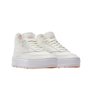 Reebok Club C Geo Mid "Chalk/Chalk/Possibly Pink" Women's Shoe