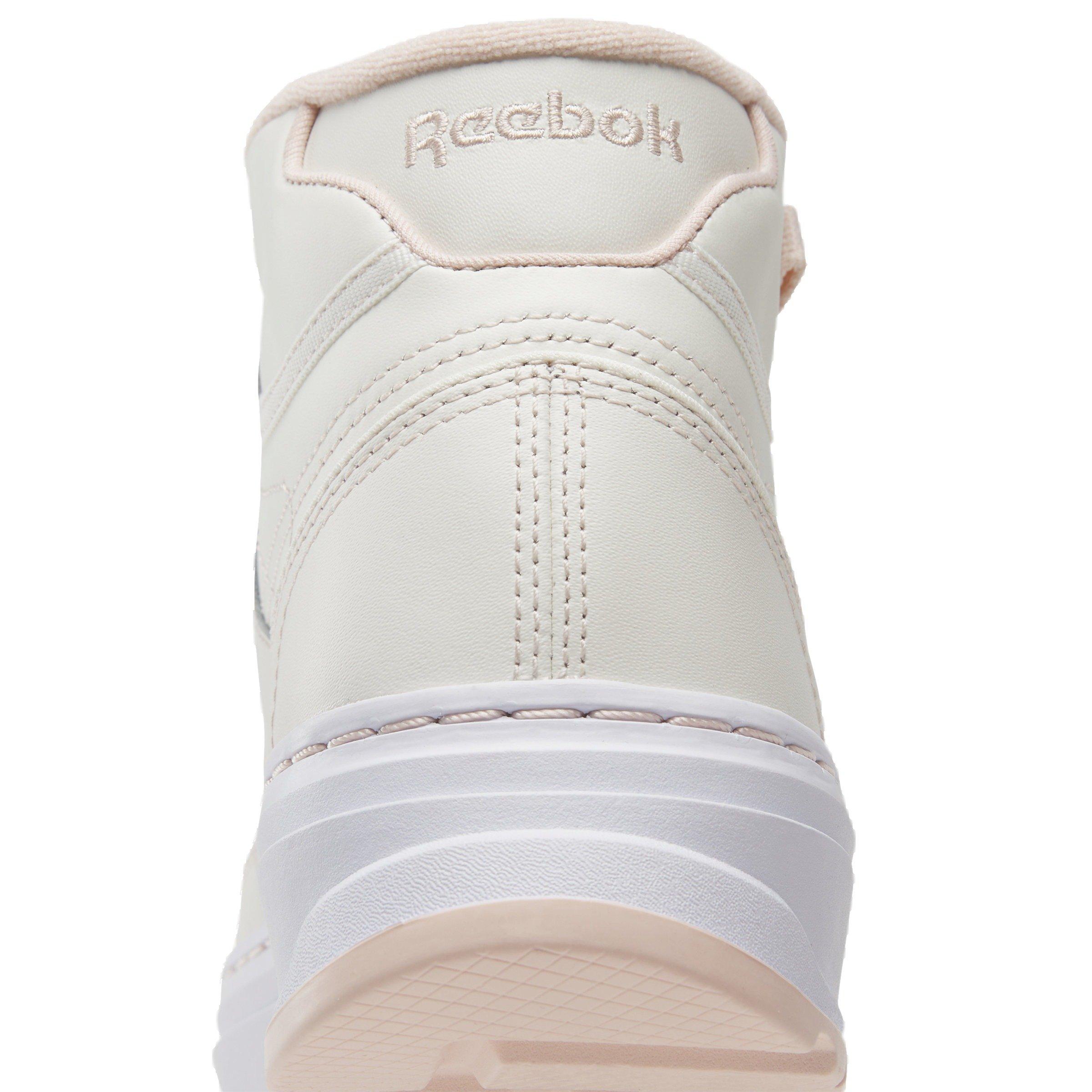 Reebok Club C Geo Mid "Chalk/Chalk/Possibly Pink" Women's Shoe - CHALK/CHALK/PINK Thumbnail View 7