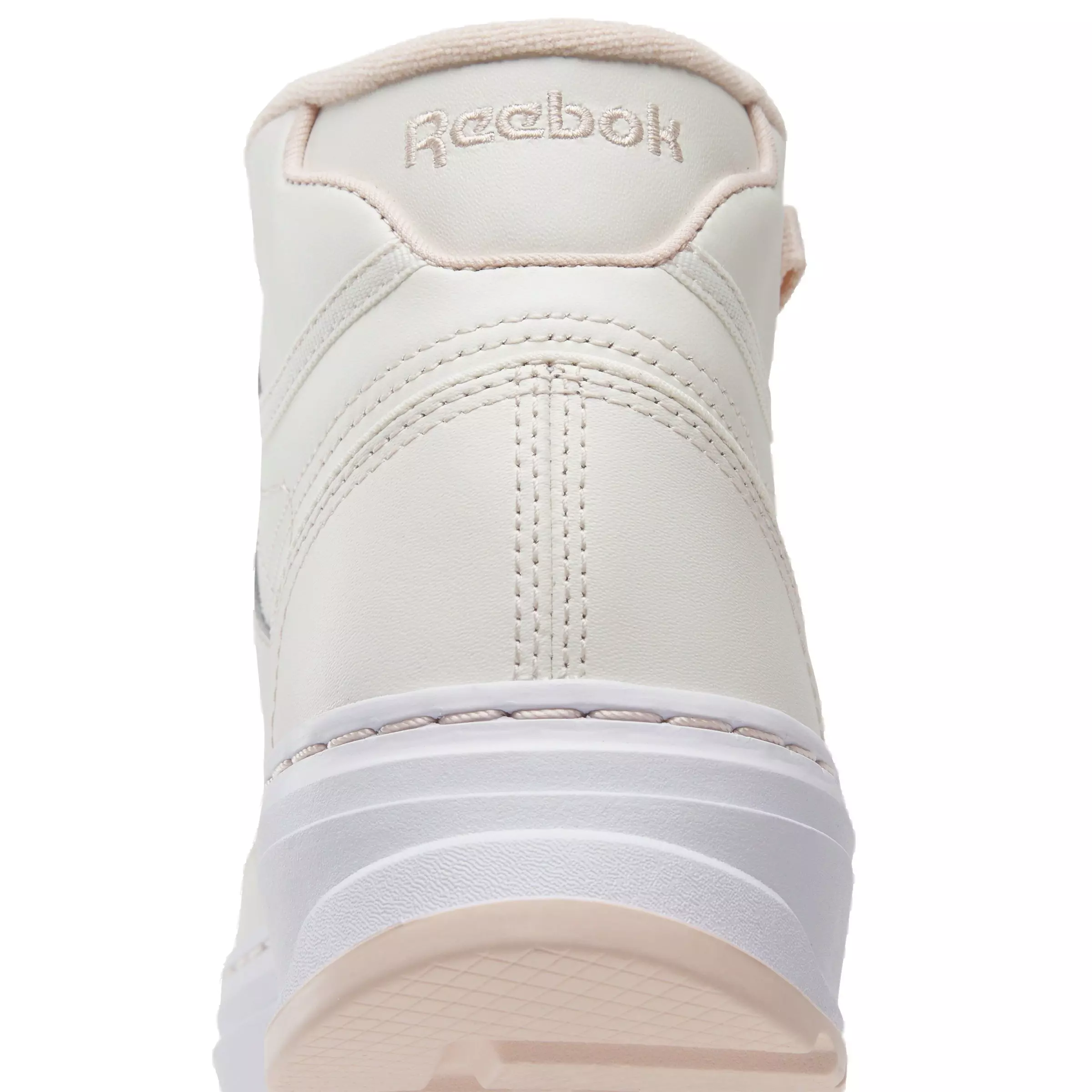 Reebok Club C Geo Mid "Chalk/Chalk/Possibly Pink" Women's Shoe - CHALK/CHALK/PINK