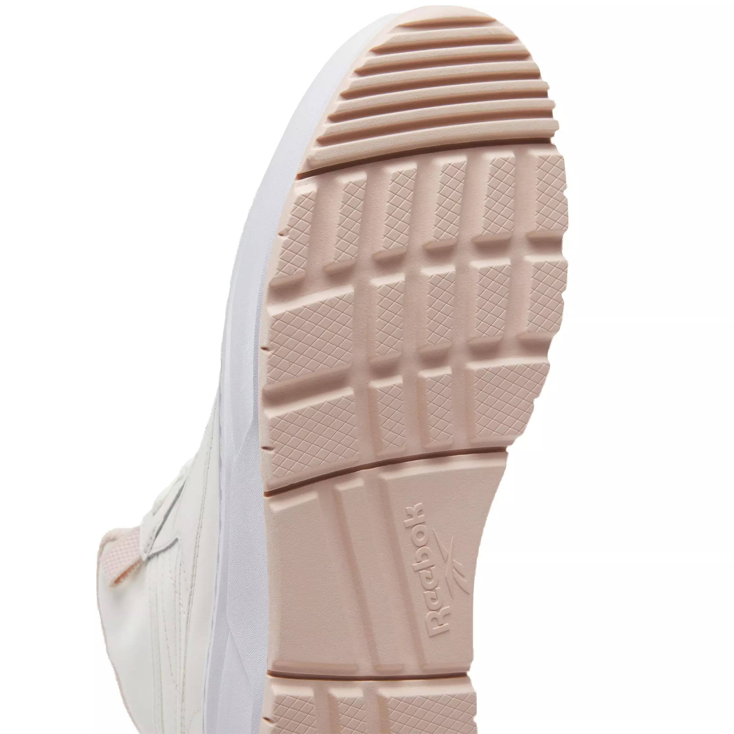 Reebok Club C Geo Mid "Chalk/Chalk/Possibly Pink" Women's Shoe - CHALK/CHALK/PINK