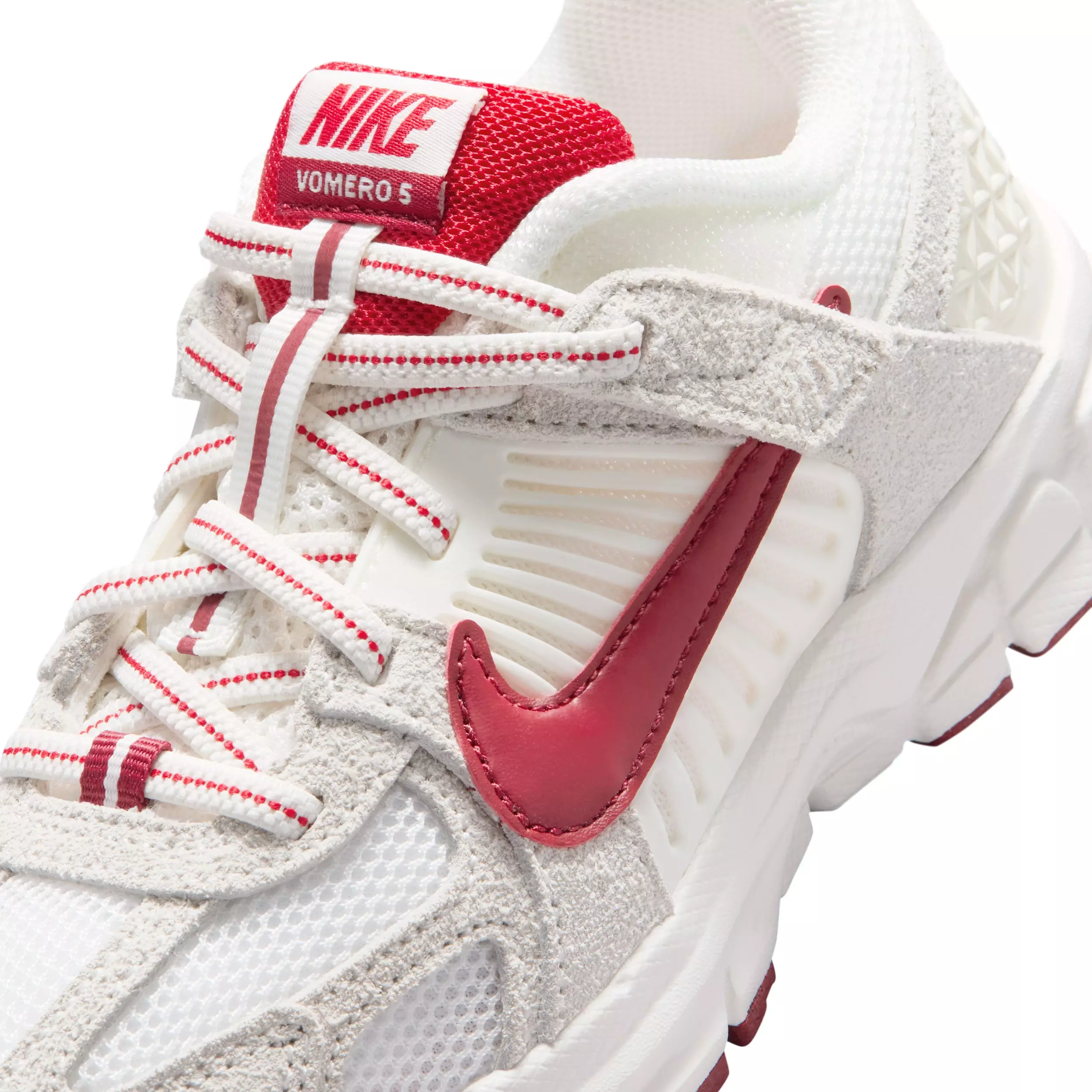 Nike Vomero 5 SE "Sail/Team Crimson/University Red" Preschool Boys' Shoe - SAIL/CRIMSON/RED