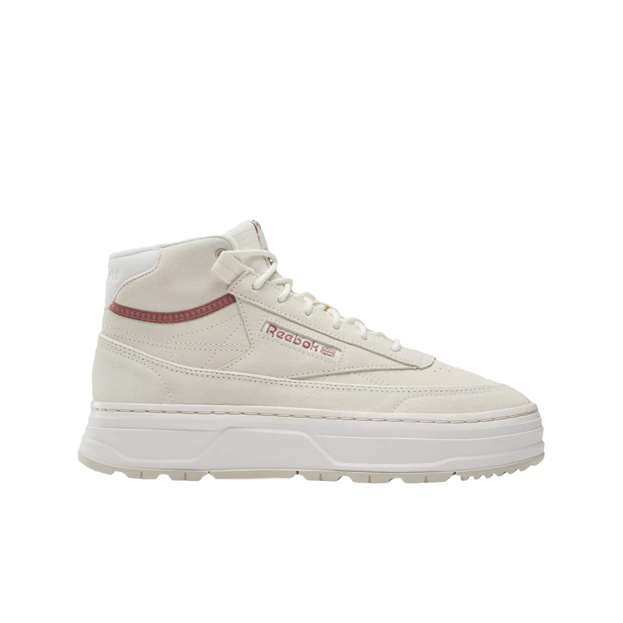 Reebok Club C Geo Mid "Vintage Chalk/Chalk/Stucco" Women's Shoe - CHALK/CHALK/STUCCO