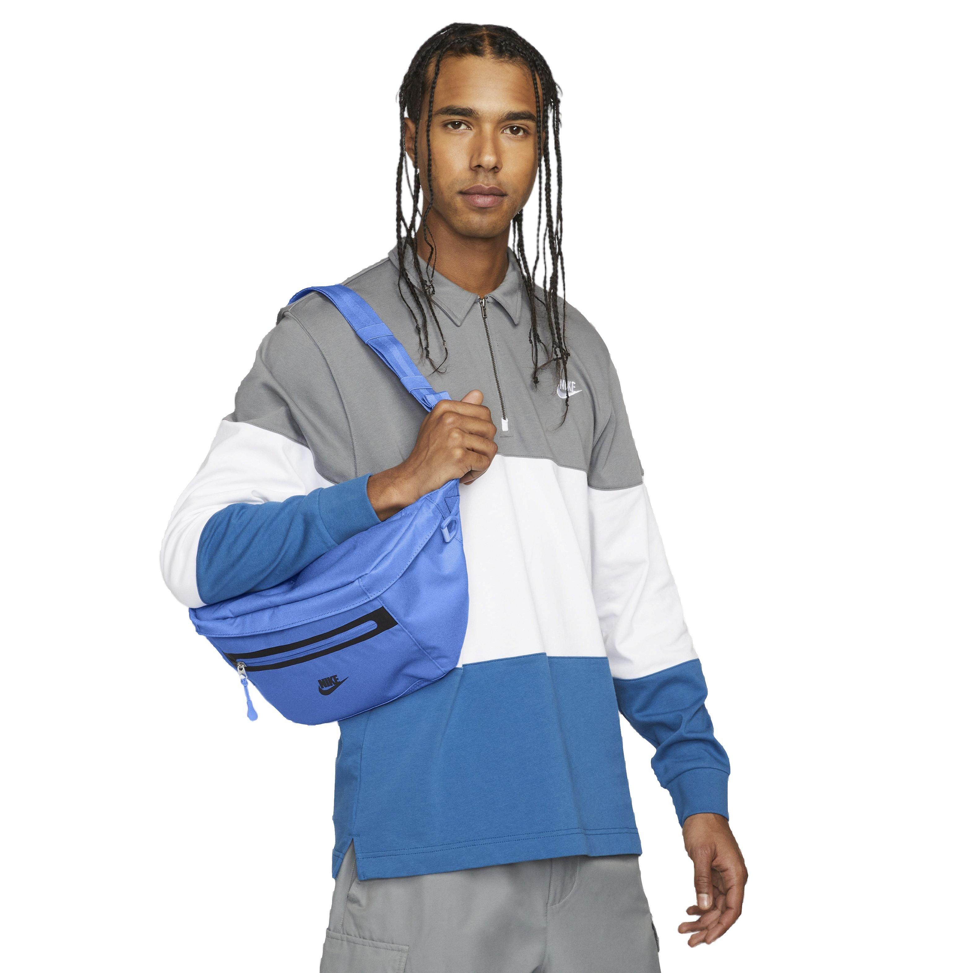 Nike fanny pack blue hot sale