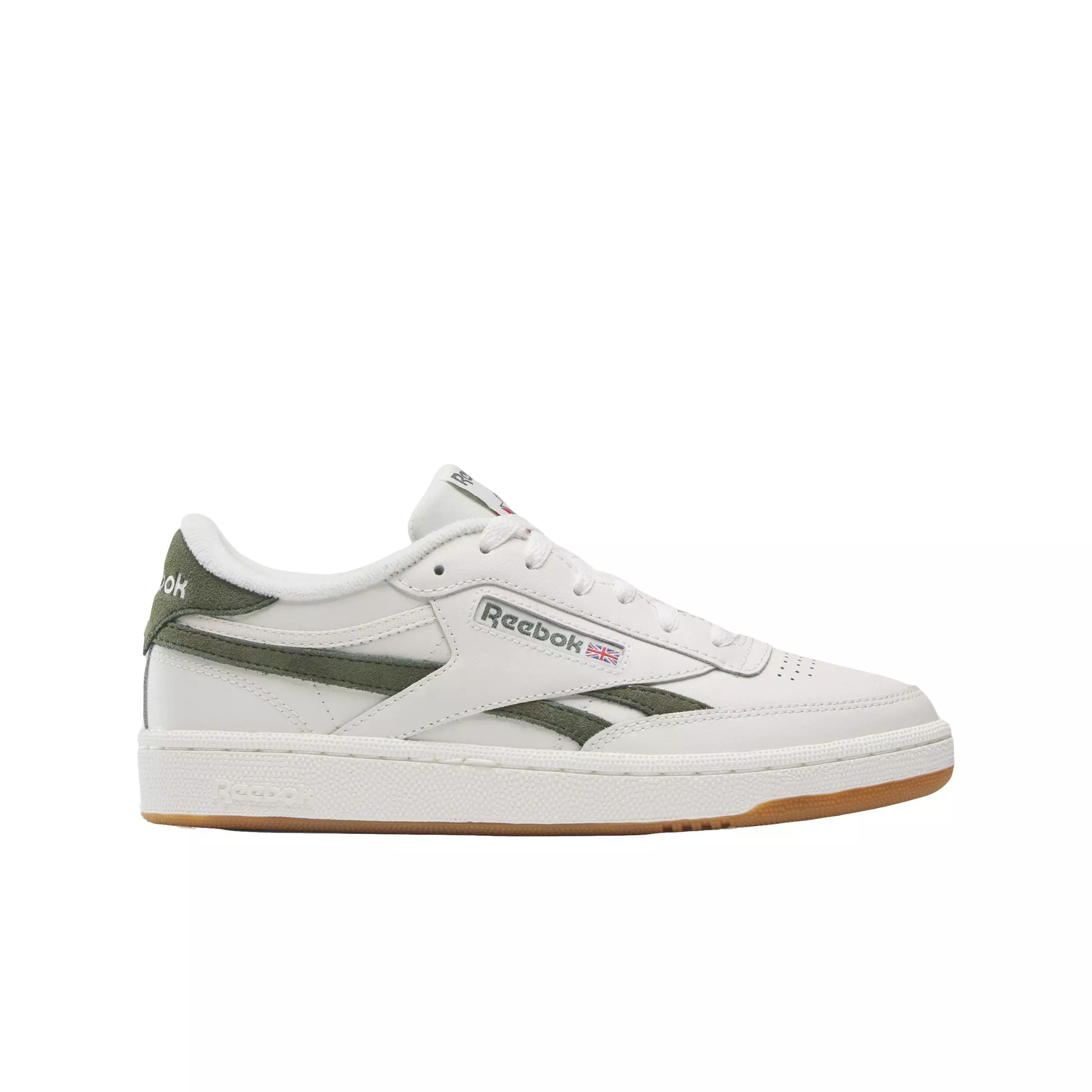 Reebok Club C Revenge "Chalk/Varsity Green/Reebok Rubber Gum" Women's Shoe - CHALK/GREEN/GUM