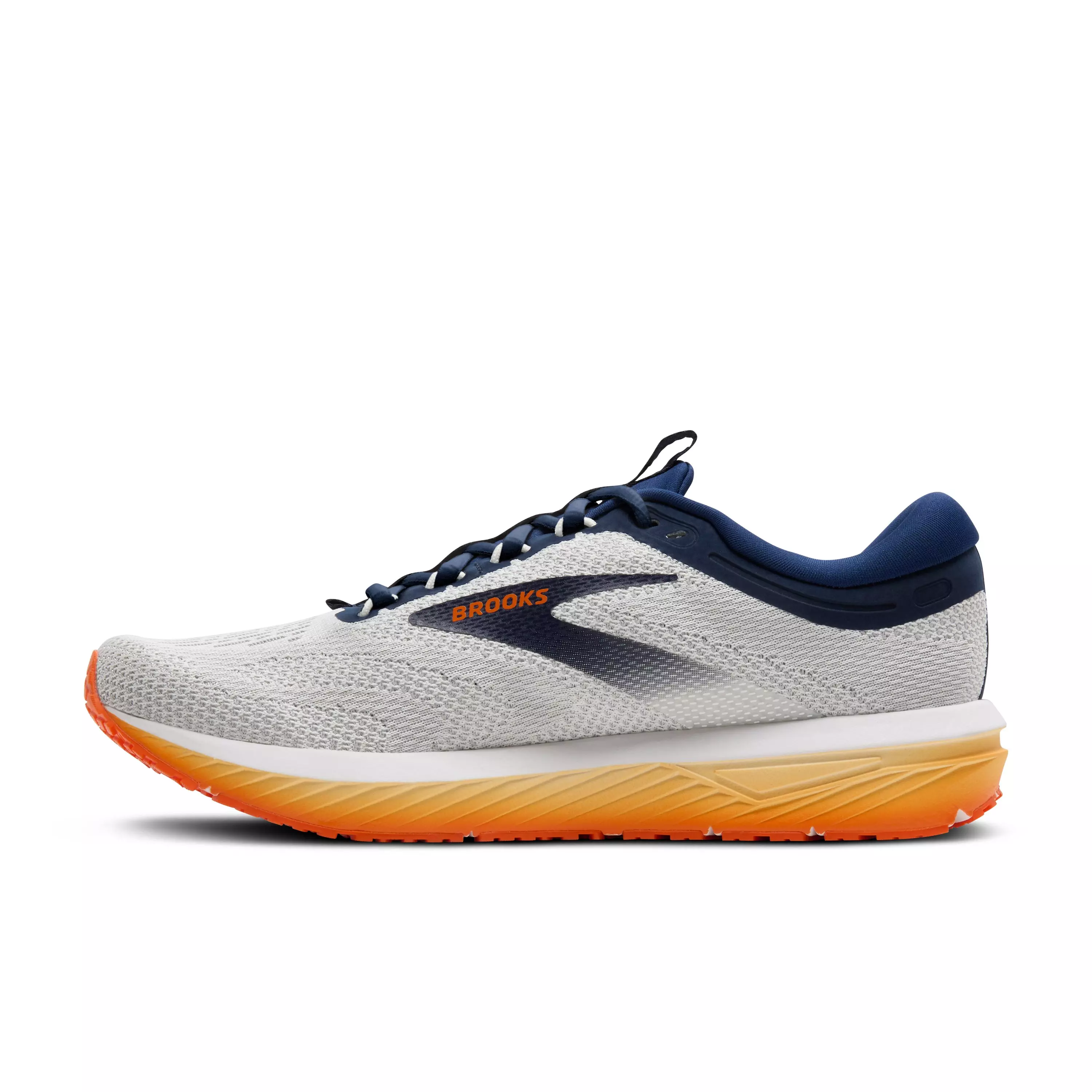 Brooks Revel 7 "White/Peacoat/Orange" Men's Running Shoe - WHITE/PEACOAT/ORANGE