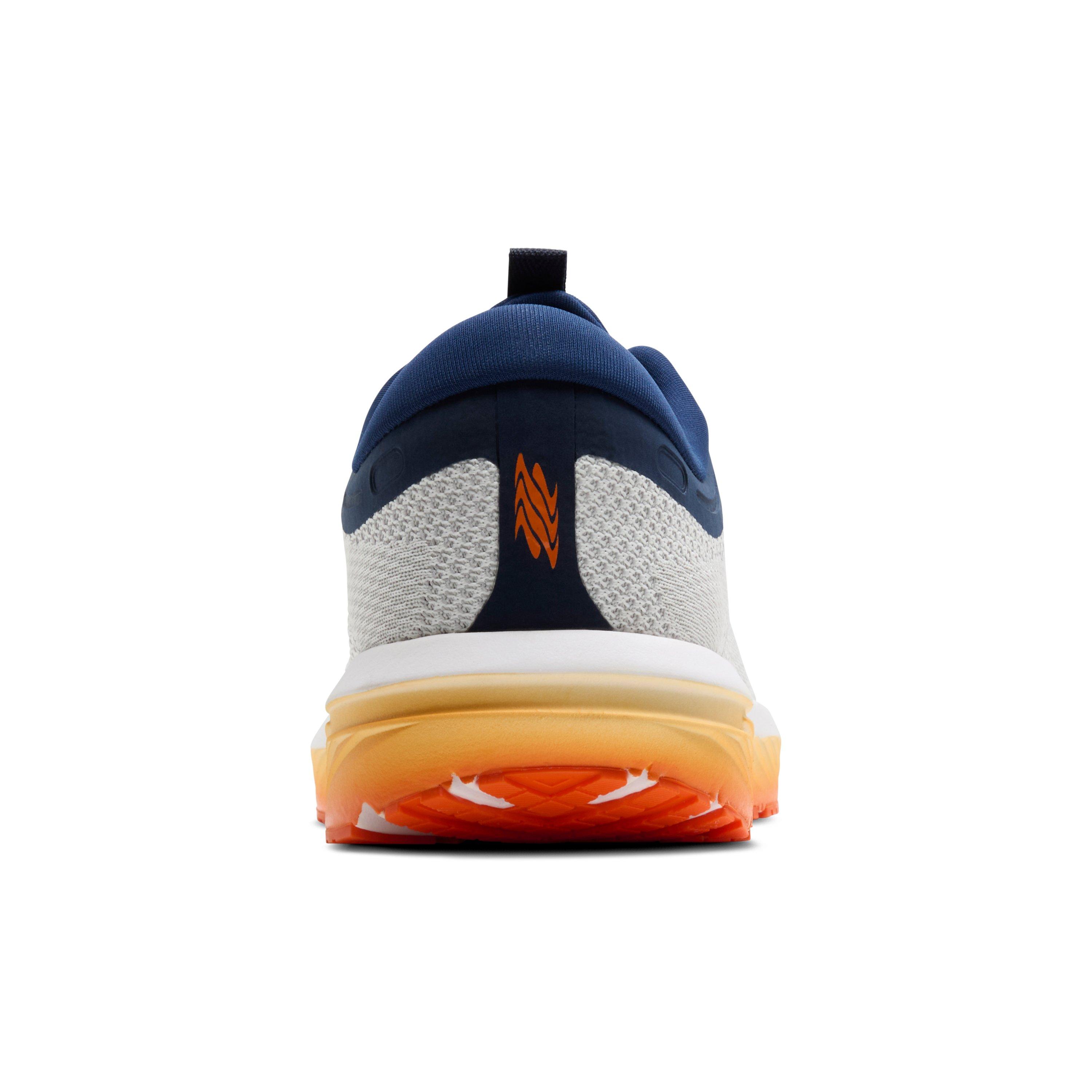 Brooks Revel 7 "White/Peacoat/Orange" Men's Running Shoe - WHITE/PEACOAT/ORANGE Thumbnail View 6