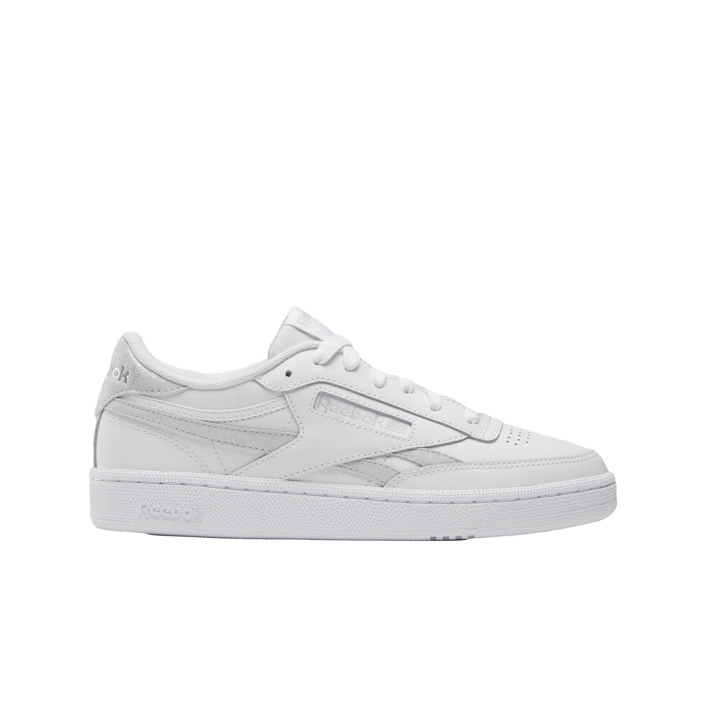 Reebok Club C Revenge "Ftwr White/Steely Fog/Silver Metallic" Women's Shoe - WHITE/STEELY/SILVER Thumbnail View 1