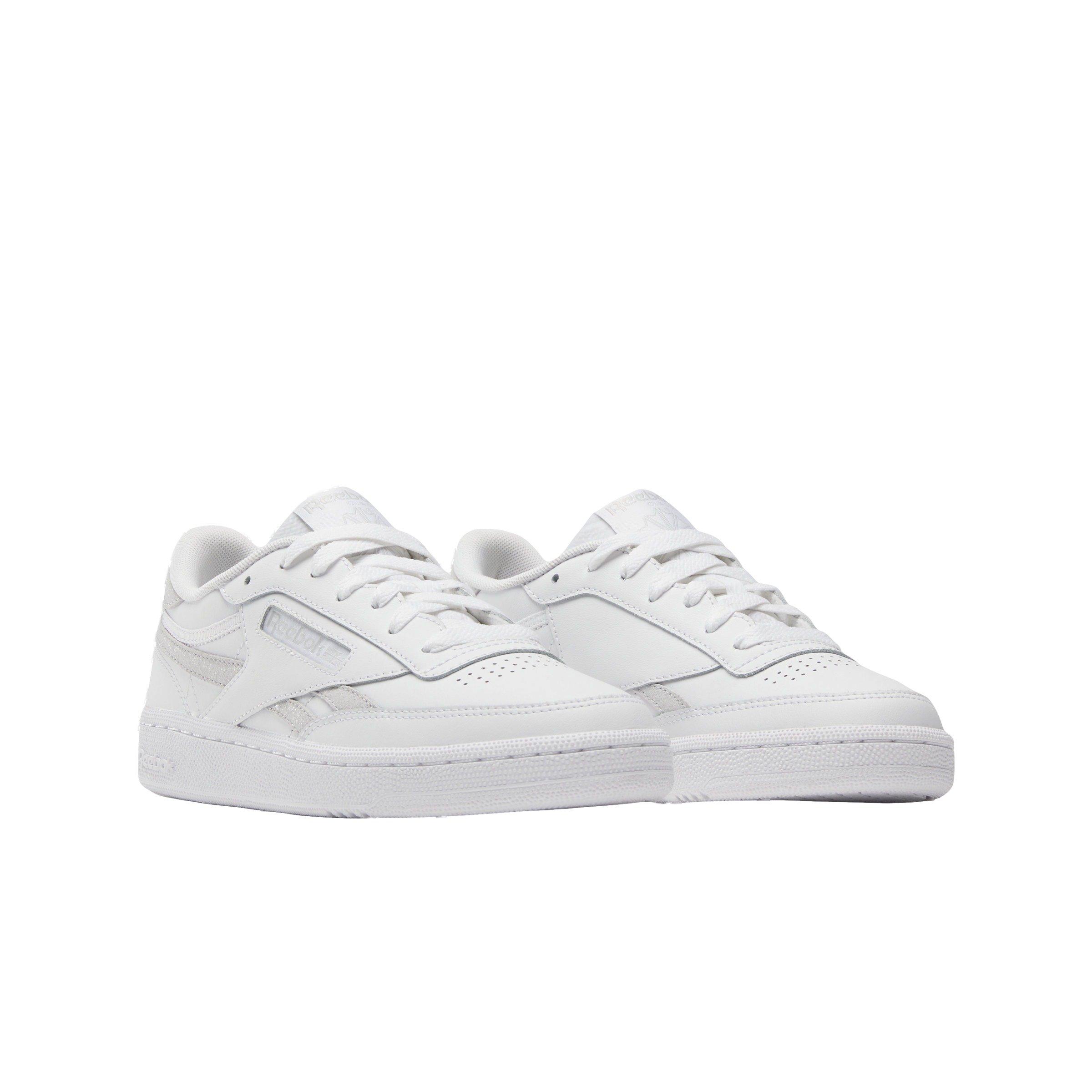 Reebok Club C Revenge "Ftwr White/Steely Fog/Silver Metallic" Women's Shoe - WHITE/STEELY/SILVER Thumbnail View 2