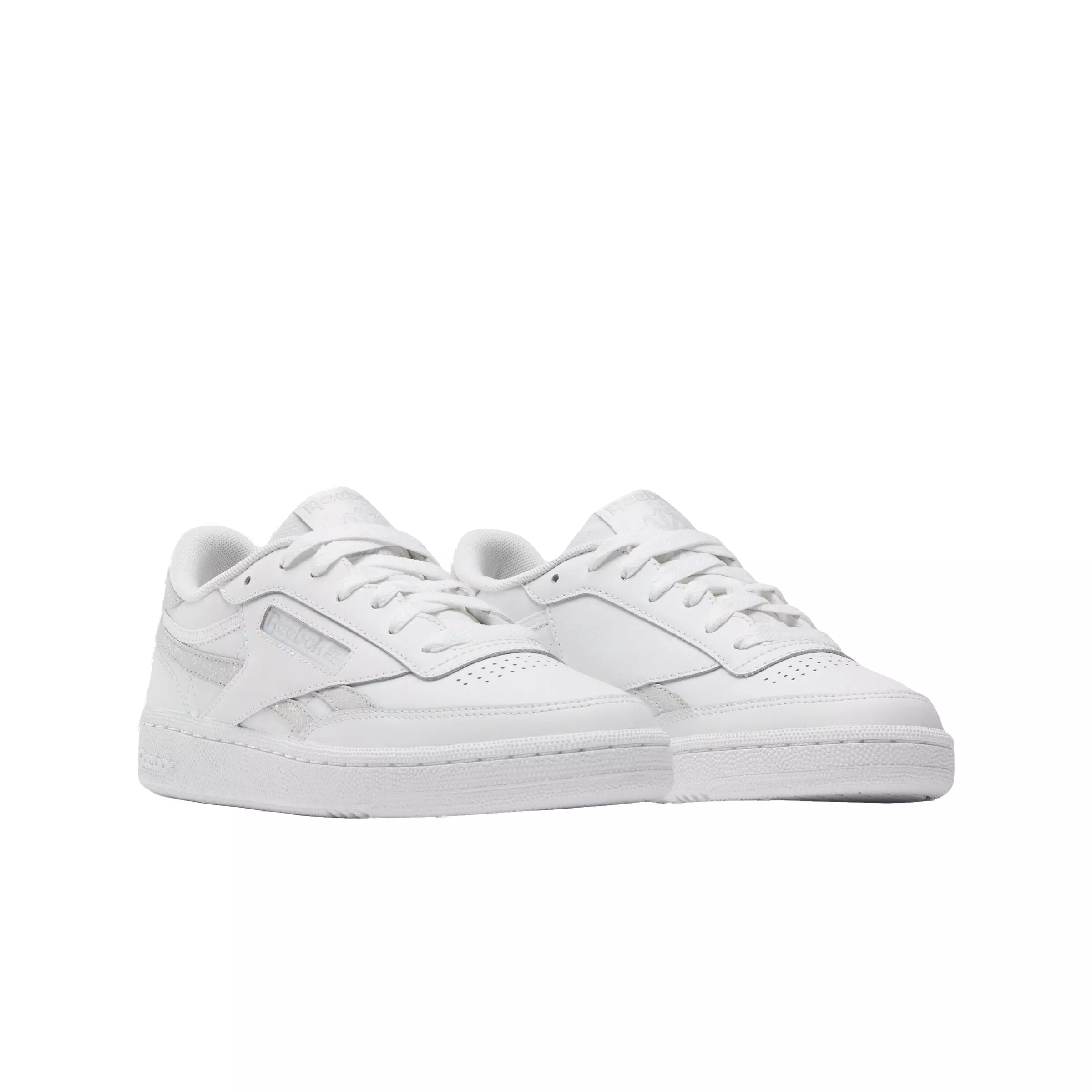 Reebok Club C Revenge "Ftwr White/Steely Fog/Silver Metallic" Women's Shoe - WHITE/STEELY/SILVER