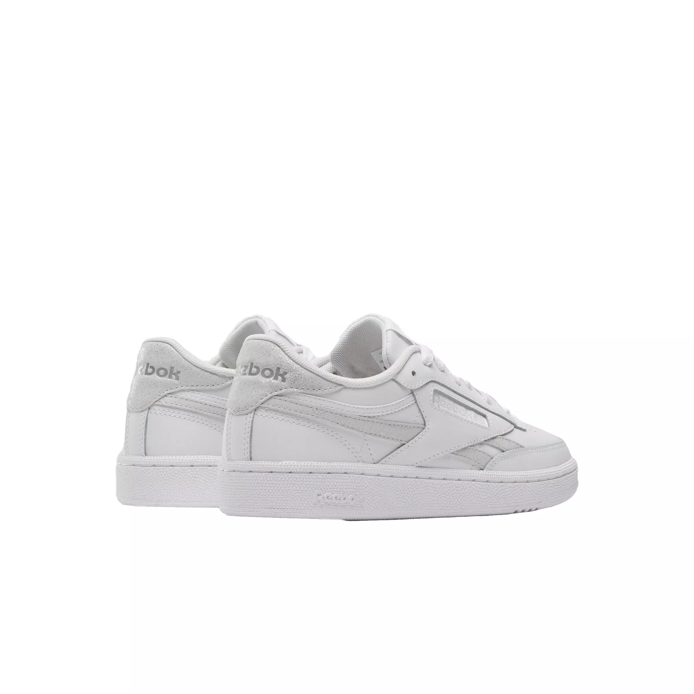 Reebok Club C Revenge "Ftwr White/Steely Fog/Silver Metallic" Women's Shoe - WHITE/STEELY/SILVER