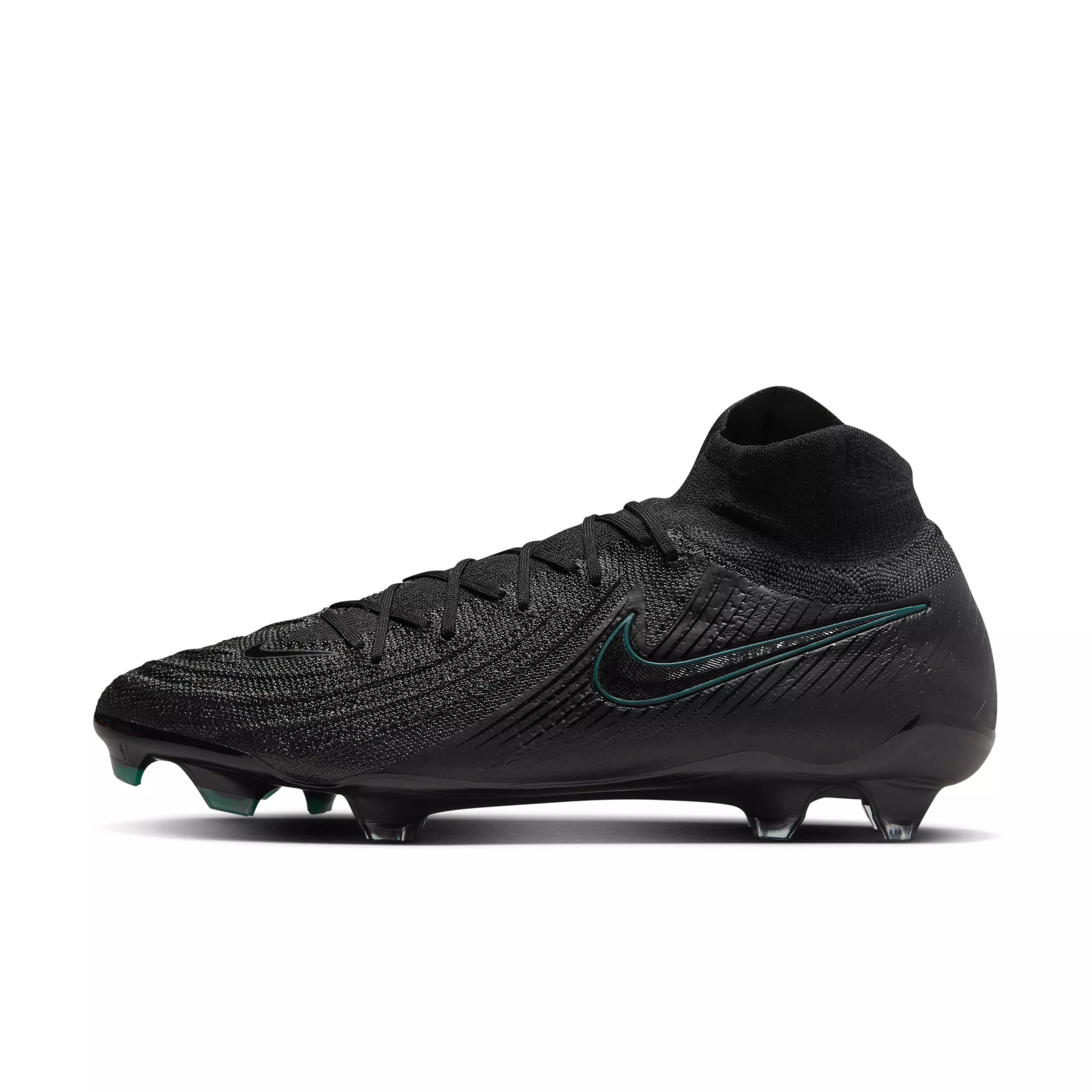Nike Phantom Luna 2 Elite FG "Black/Deep Jungle/Black" Men's Soccer Cleat - BLACK/JUNGLE/BLACK