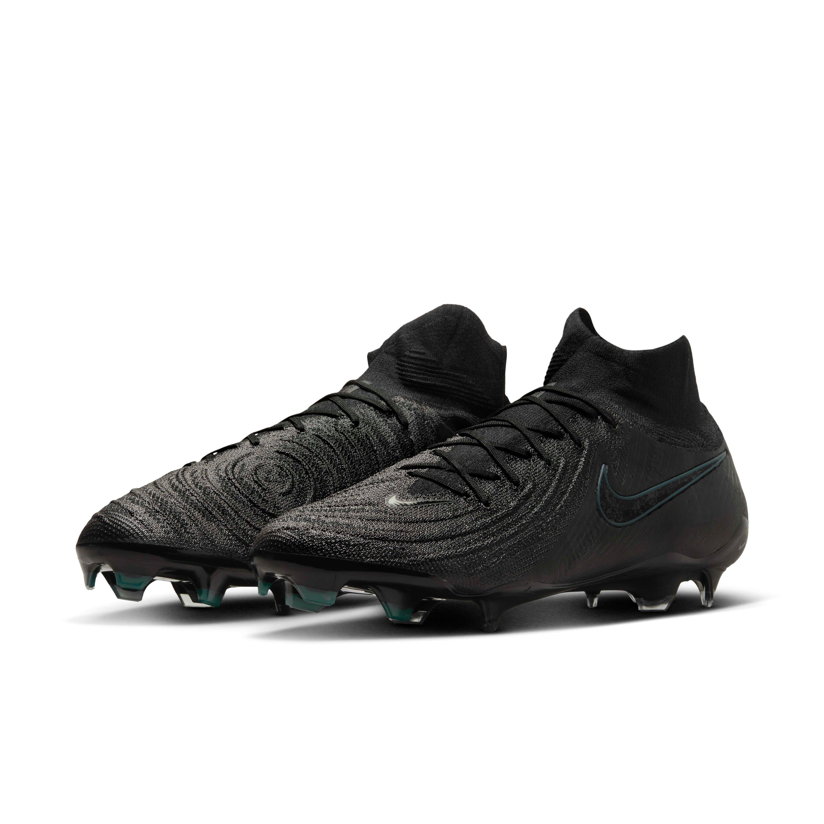Nike Phantom Luna 2 Elite FG "Black/Deep Jungle/Black" Men's Soccer Cleat - BLACK/JUNGLE/BLACK Thumbnail View 3