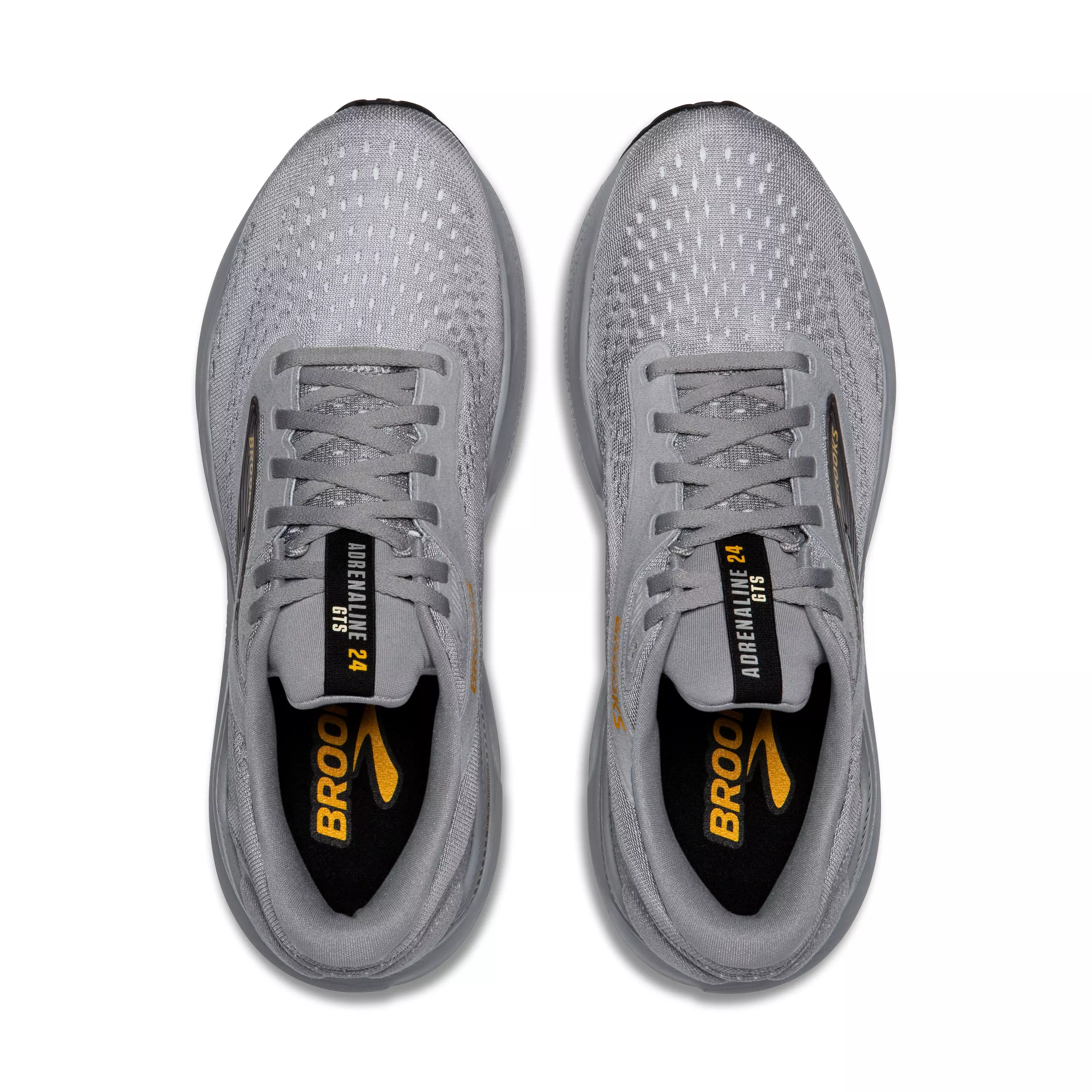 Brooks Adrenaline GTS 24 "Alloy/White/Gold Fusion" Men's Wide Running Shoe - ALLOY/WHITE/GOLD