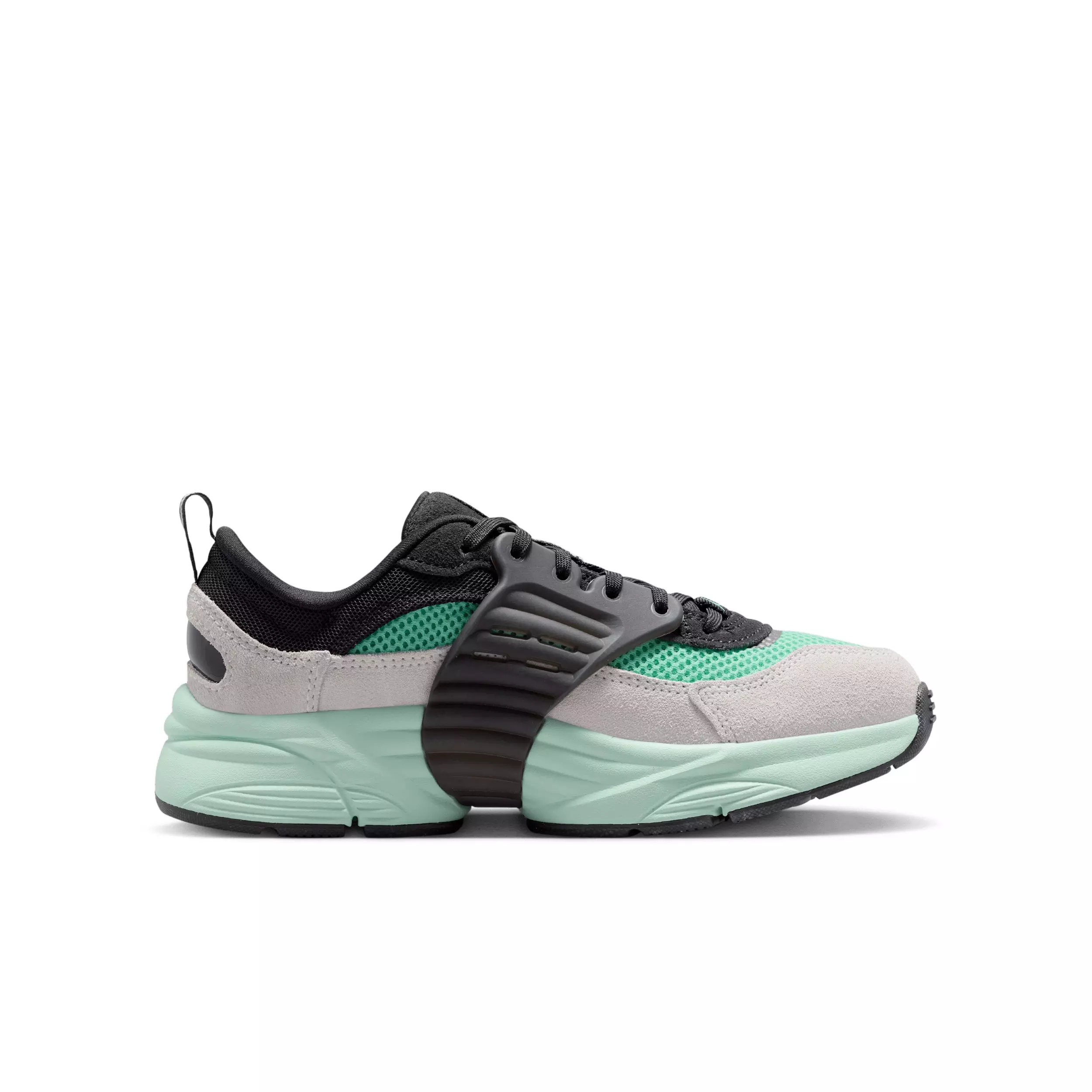 Jordan Trunner O/S "Black/Neutral Grey/Mint Foam/Green Glow" Grade School Girls' Shoe - BLACK/GREY/MINT/GREEN