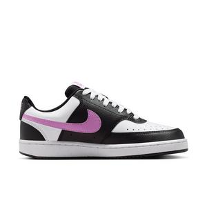 Nike Court Vision Low Next Nature "Black/White/Light Magenta" Women's Shoe - BLACK/WHITE/LT MAGENTA