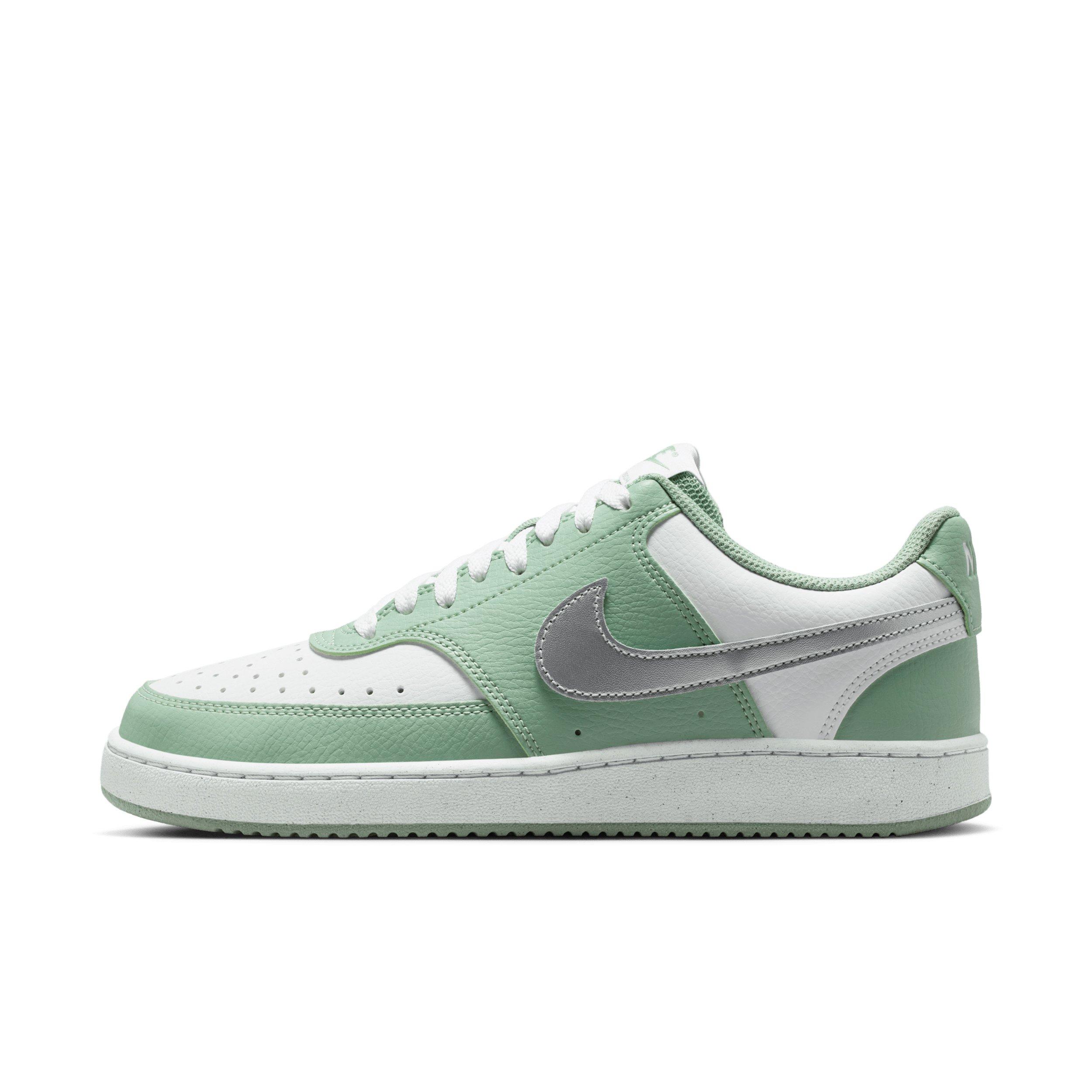 Nike Court Vision Low Next Nature "Steam/White/Metallic Silver" Women's Shoe - STEAM/WHITE/SILVER