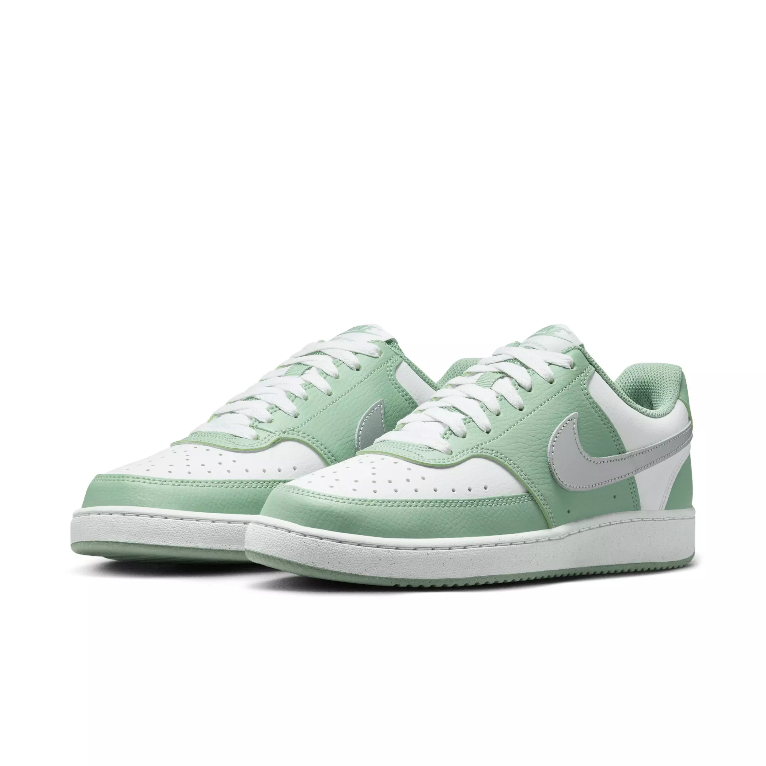 Nike Court Vision Low Next Nature "Steam/White/Metallic Silver" Women's Shoe - STEAM/WHITE/SILVER
