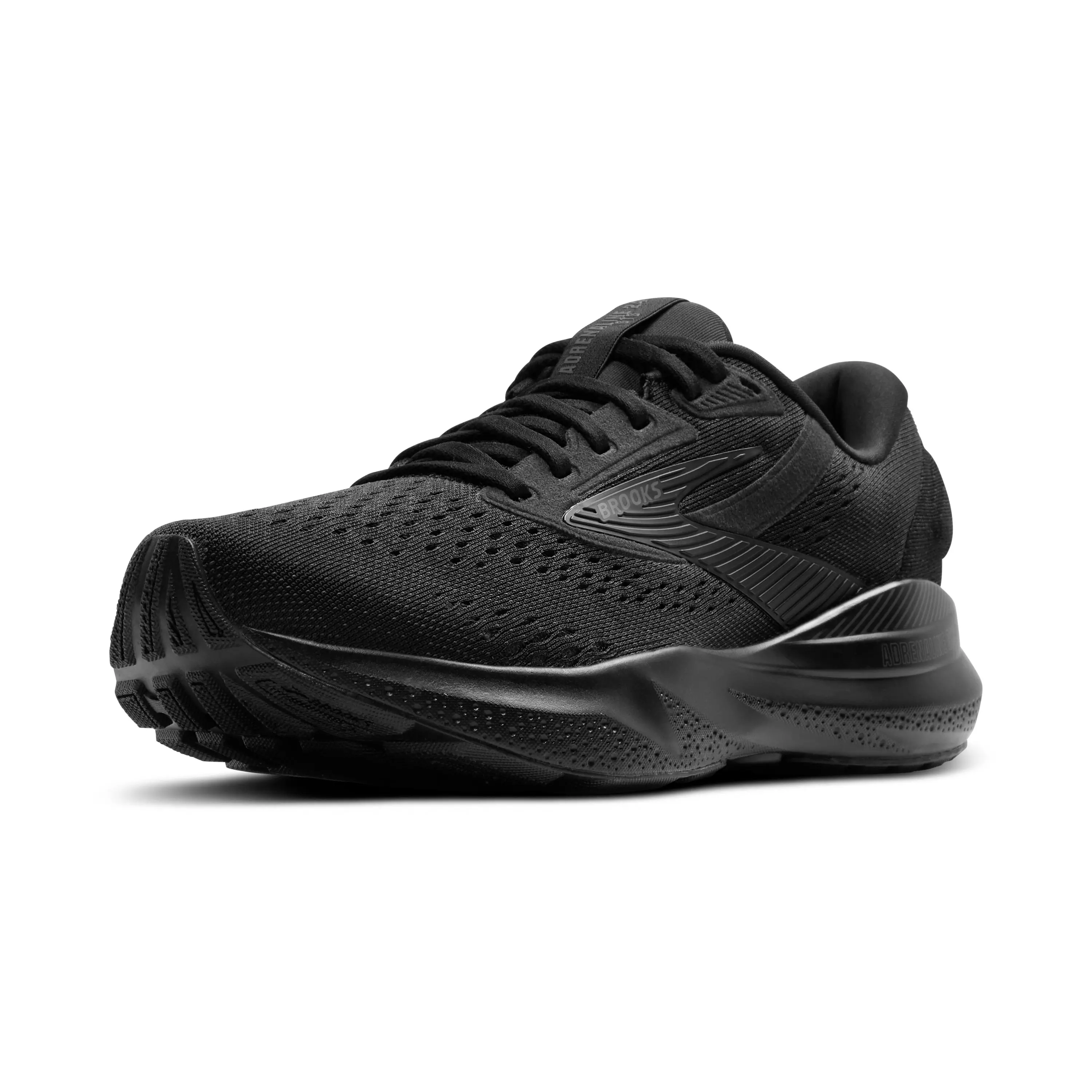 Brooks Adrenaline GTS 24 "Black/Black/Ebony" Men's Wide Running Shoe - BLACK/BLACK/EBONY