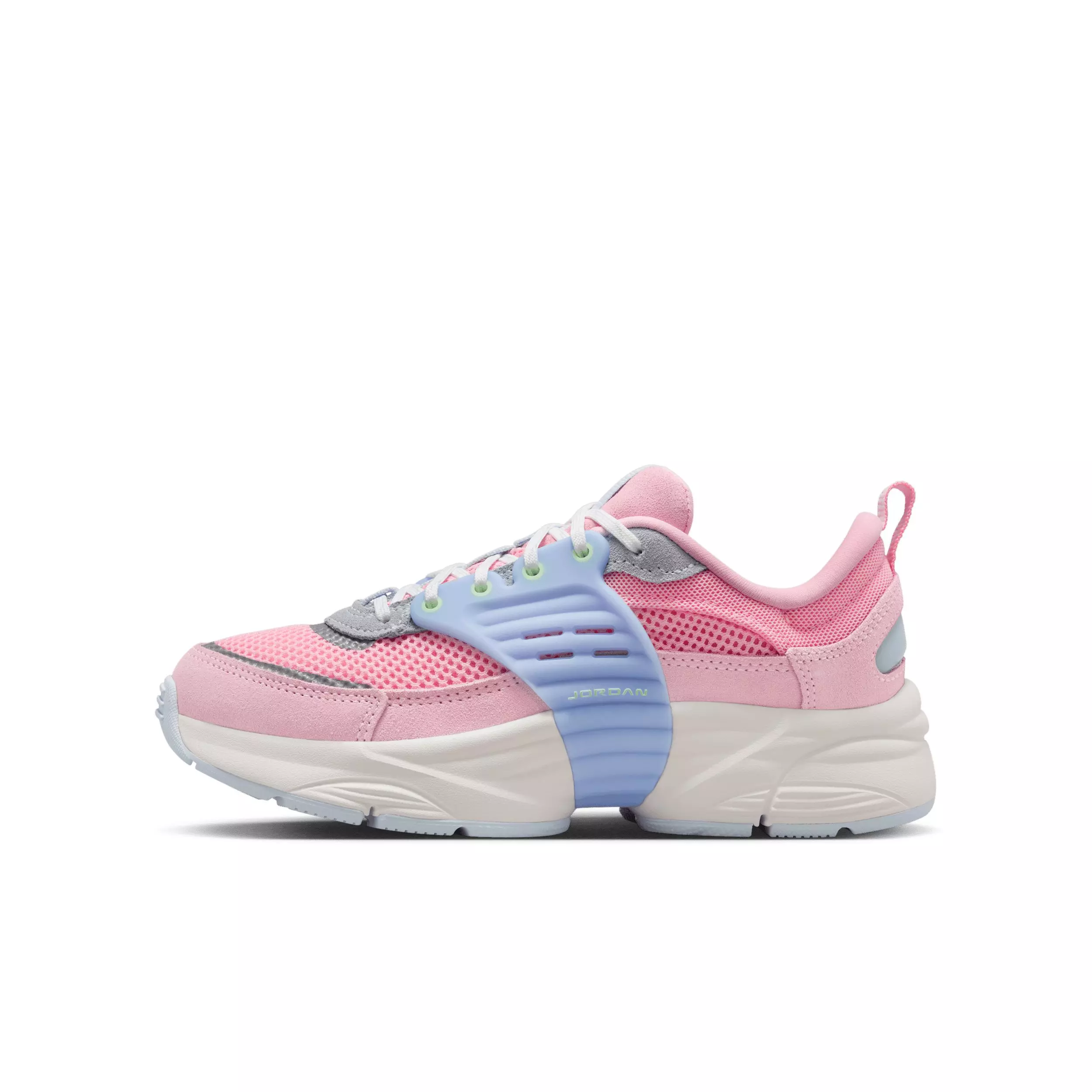 Jordan Trunner O/S "Medium Soft Pink/Half Blue/Sail/Medium Soft Pink" Grade School Girls' Shoe - MD PINK/BLUE/SAIL/MD PINK