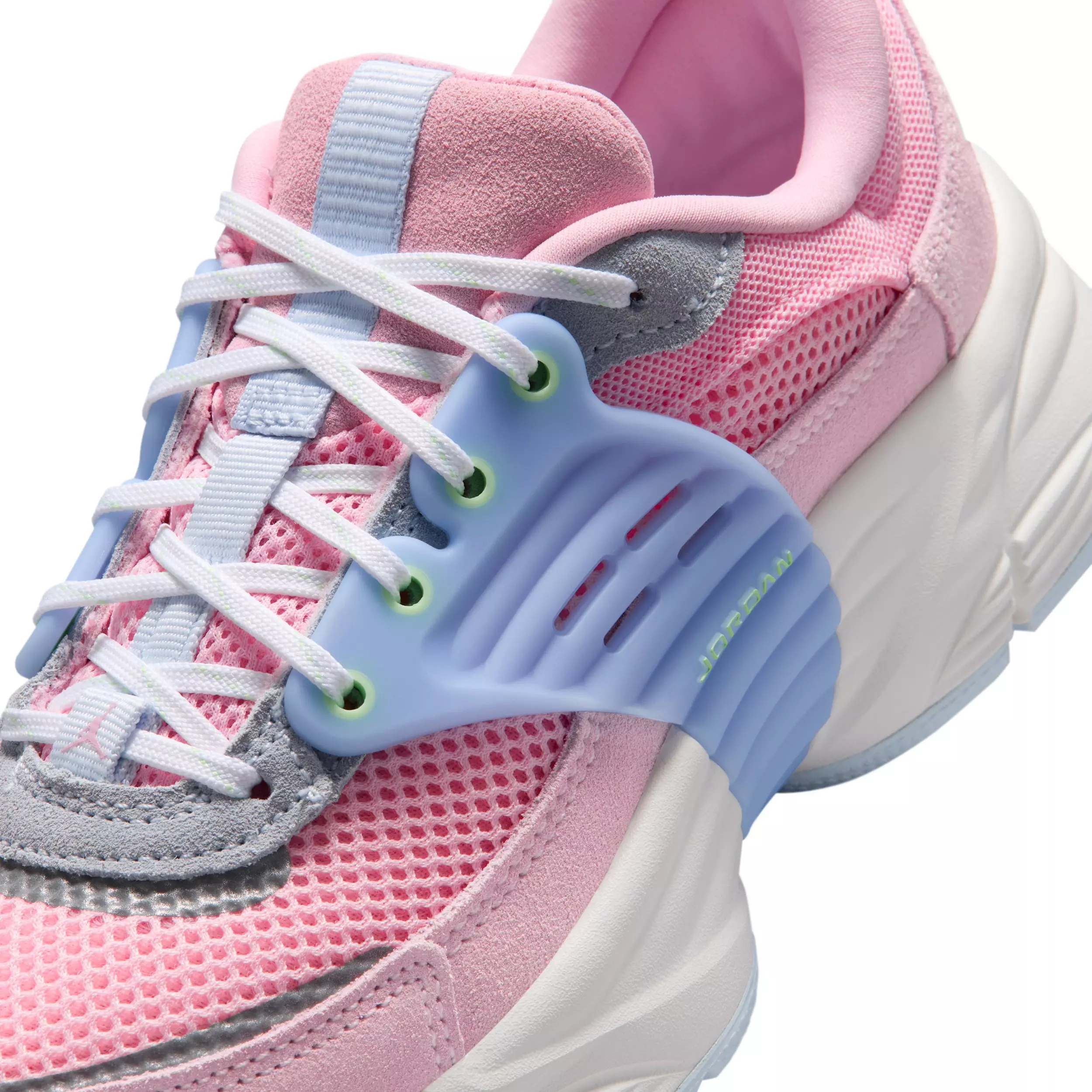 Jordan Trunner O/S "Medium Soft Pink/Half Blue/Sail/Medium Soft Pink" Grade School Girls' Shoe - MD PINK/BLUE/SAIL/MD PINK