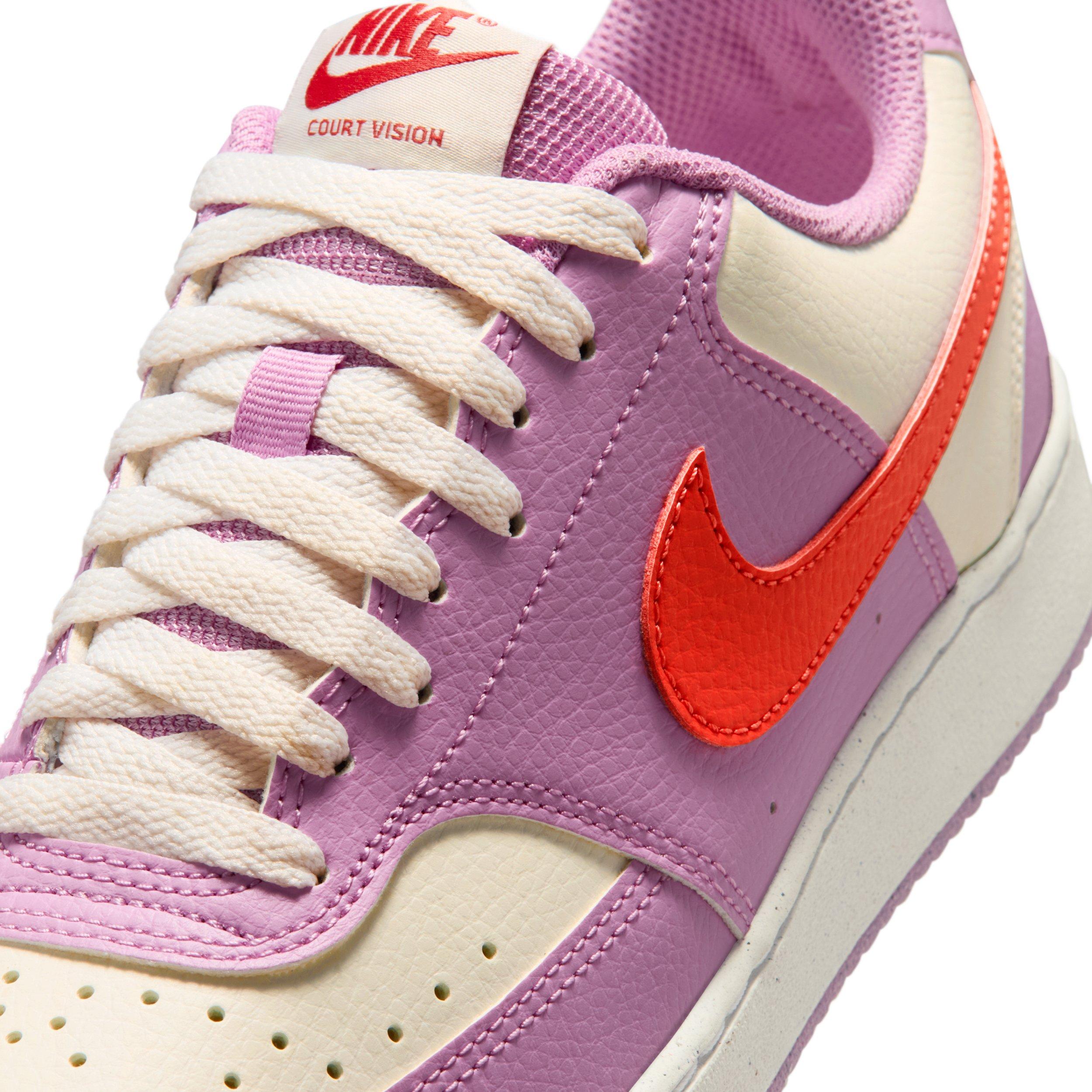 Nike Court Vision Low Next Nature "Light Magenta/Summit White/Light Crimson" Women's Shoe - LT MAGENTA/WHITE/LT CRIMSON
